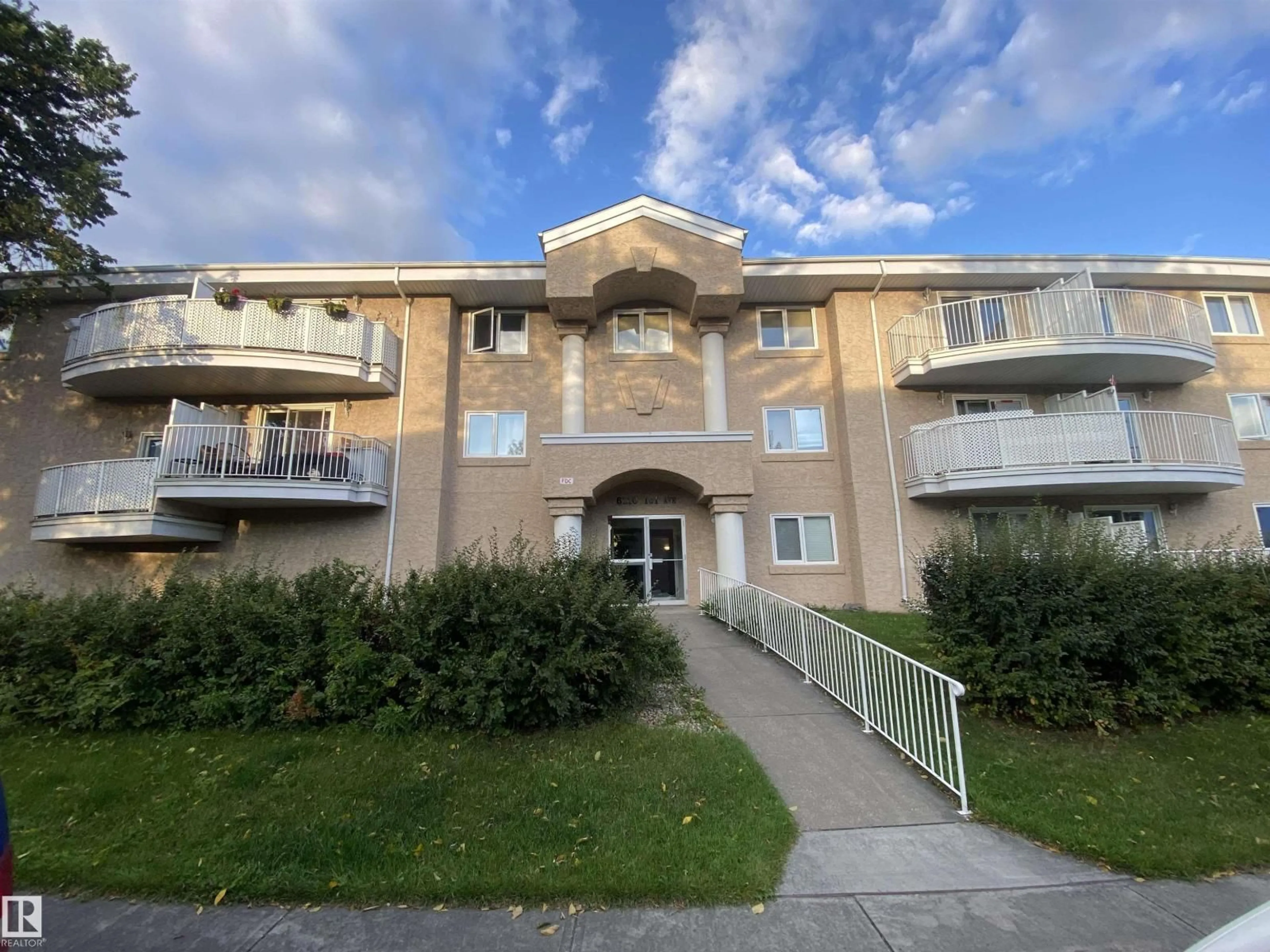 A pic from outside/outdoor area/front of a property/back of a property/a pic from drone, unknown for 304 - 6210 101 AV, Edmonton Alberta T6A0H1