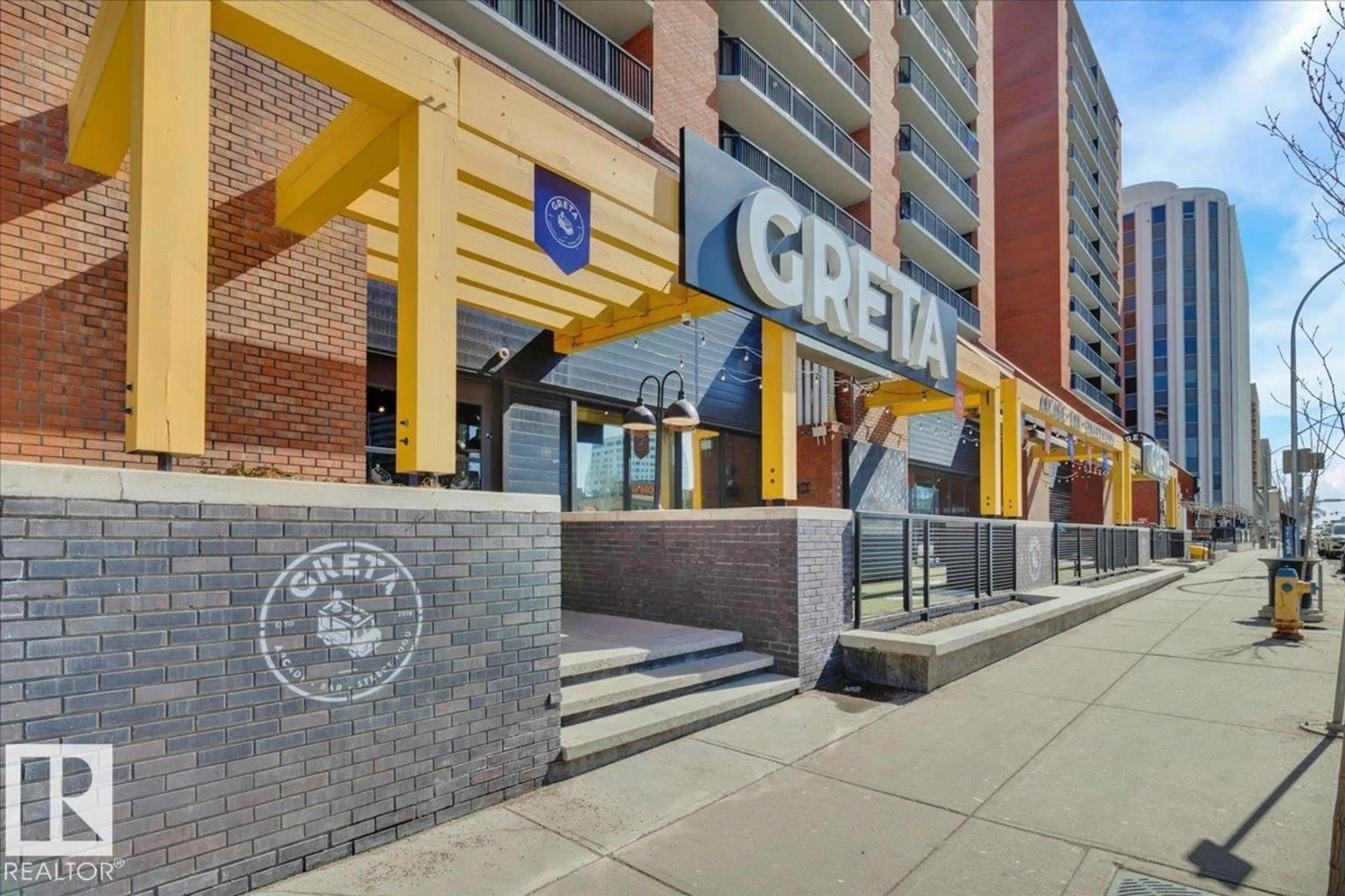 Patio, street for 10145 109 ST NW, Edmonton Alberta T5J3M5