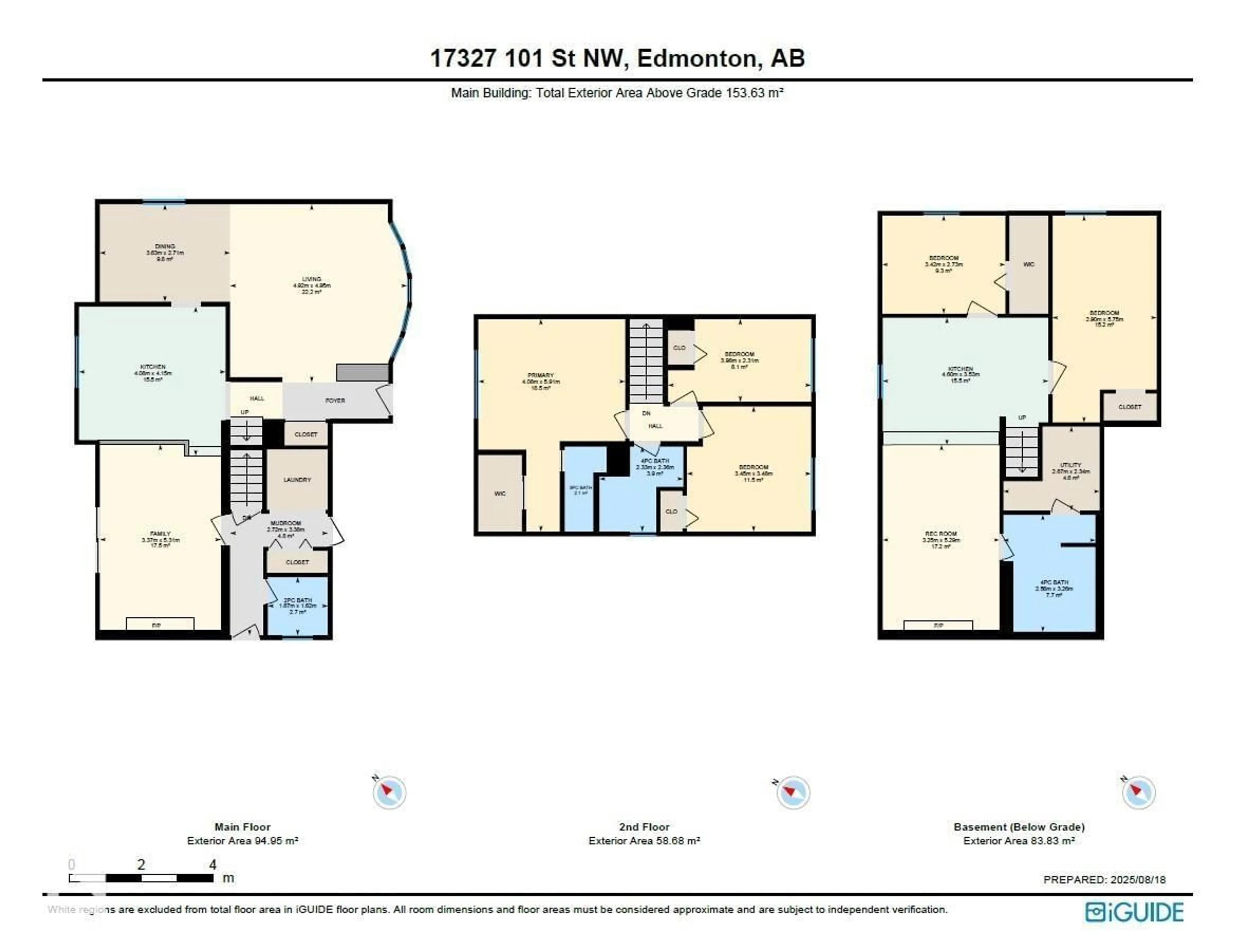 Floor plan for NW - 17327 101 ST, Edmonton Alberta T5X4B6