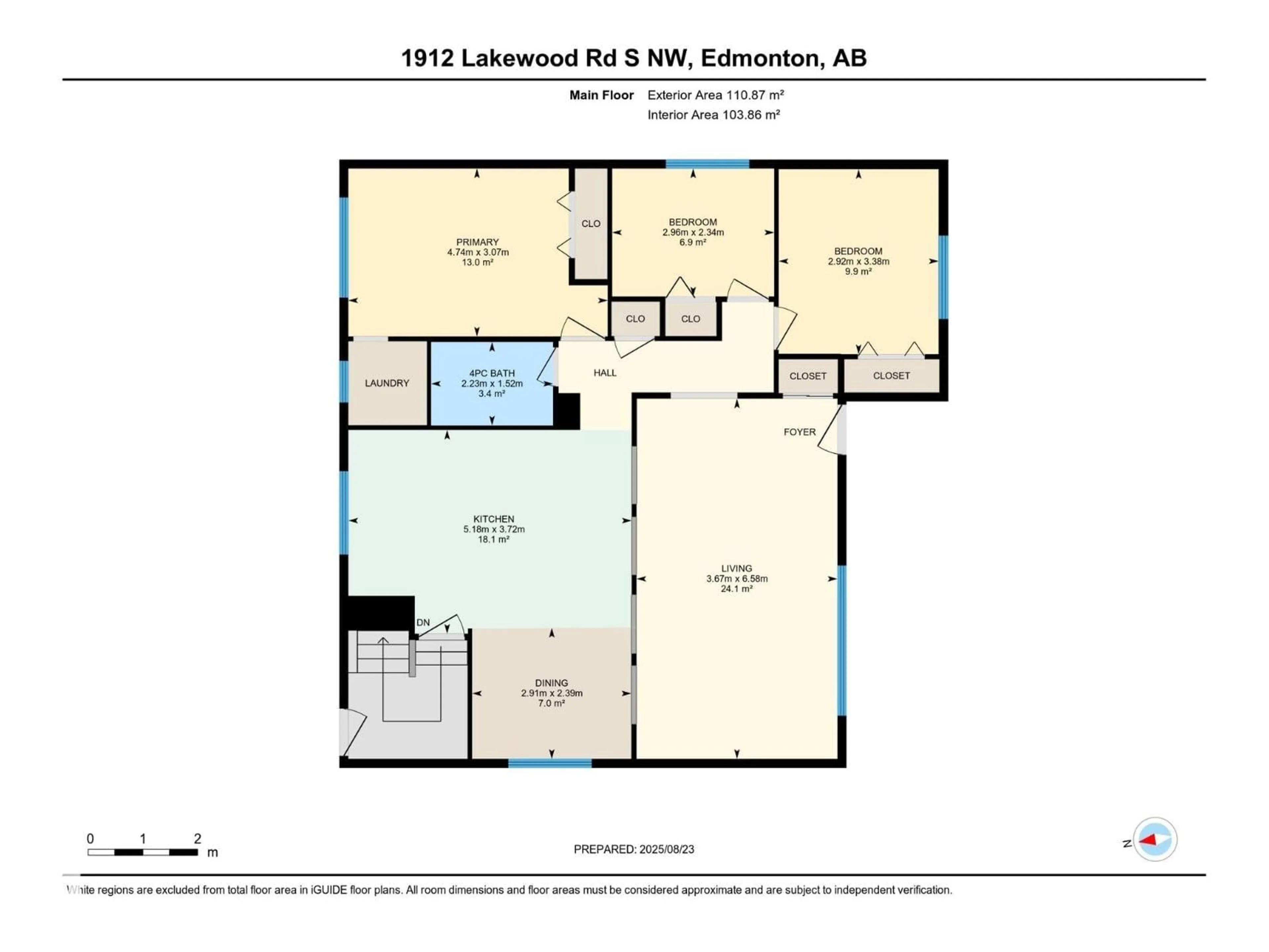 Floor plan for 1912 LAKEWOOD RD, Edmonton Alberta T6K3W8