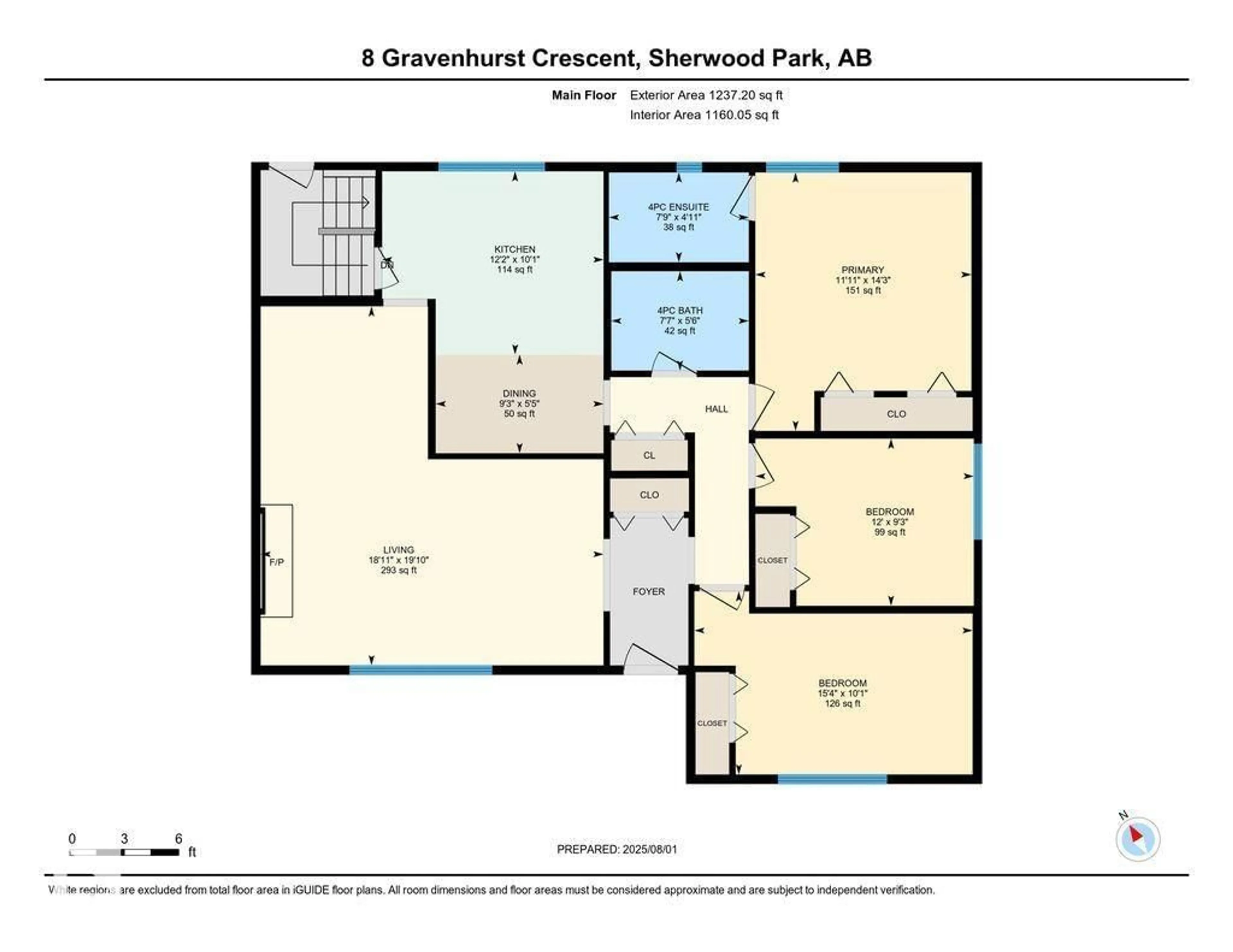 Floor plan for 8 GRAVENHURST CR, Sherwood Park Alberta T8A3C4