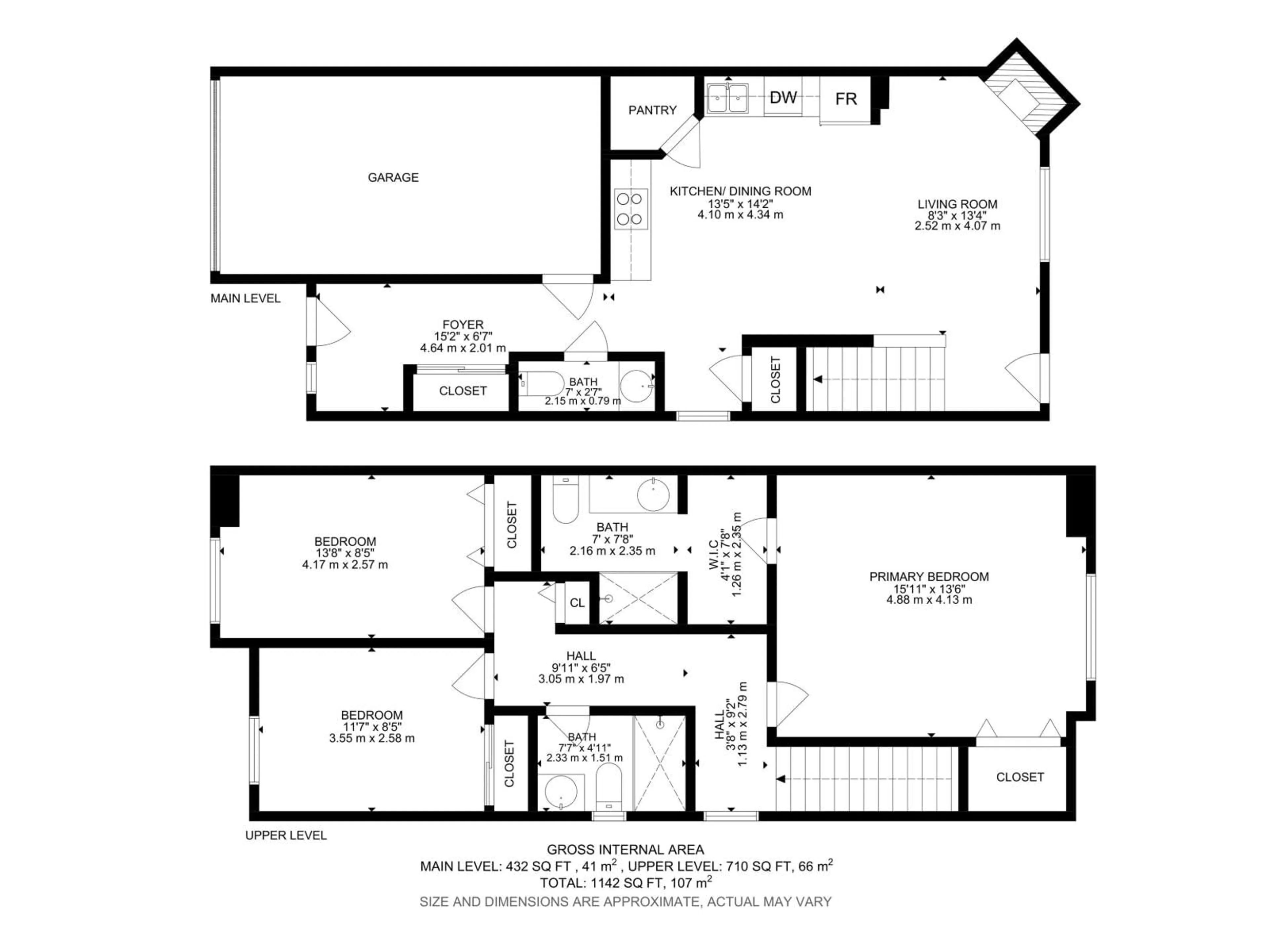 Floor plan for #8 - 1820 34 AV, Edmonton Alberta T6T0N9