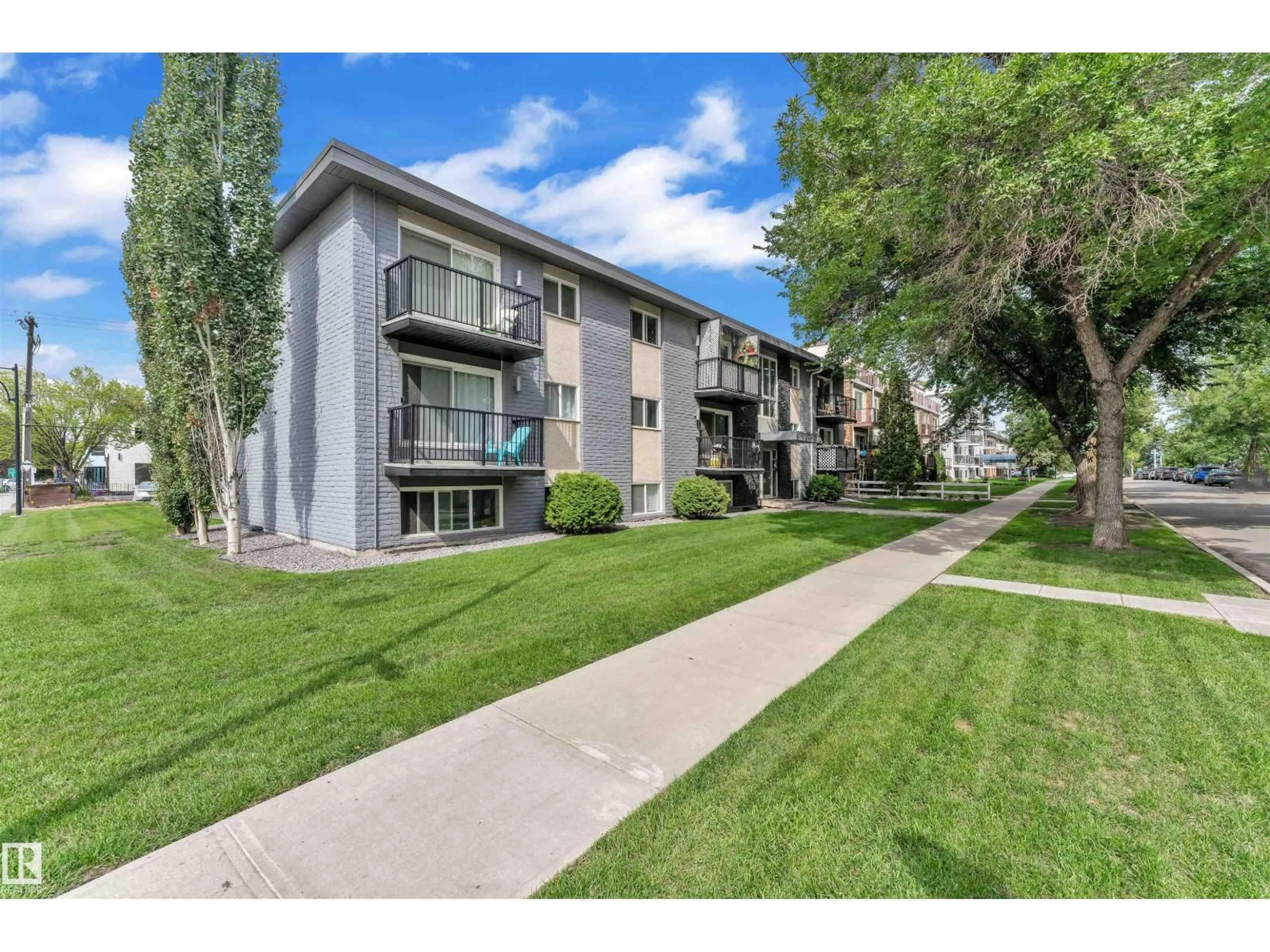 A pic from outside/outdoor area/front of a property/back of a property/a pic from drone, unknown for #203 - 10606 123 ST, Edmonton Alberta T5N1P2