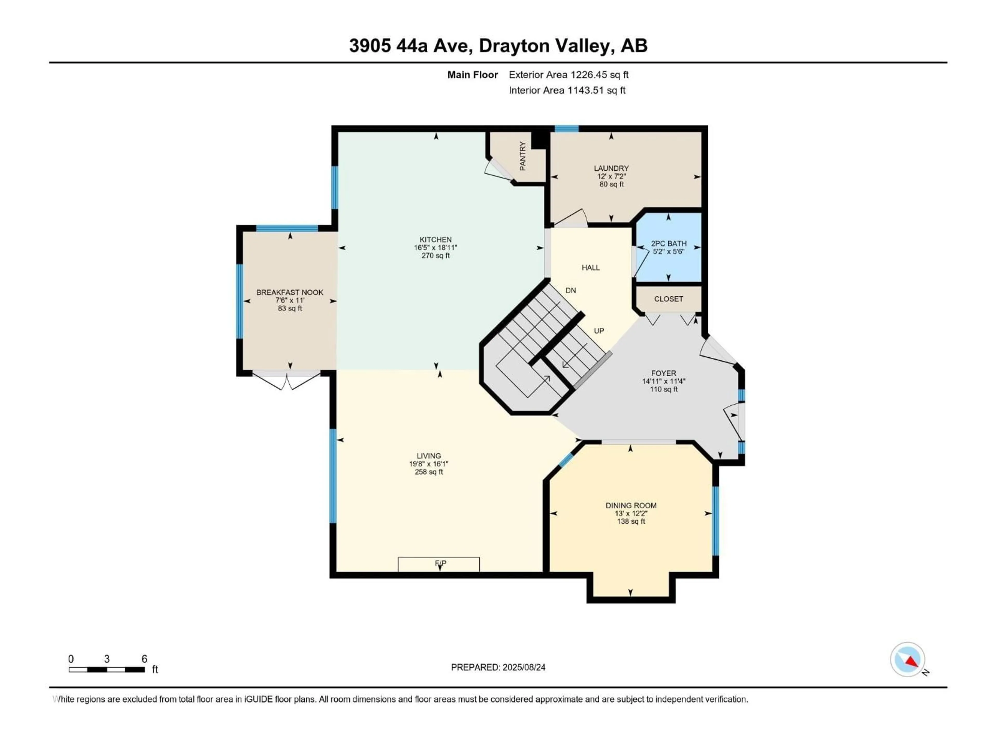Floor plan for 3905 44A AVENUE, Drayton Valley Alberta T7A1V9