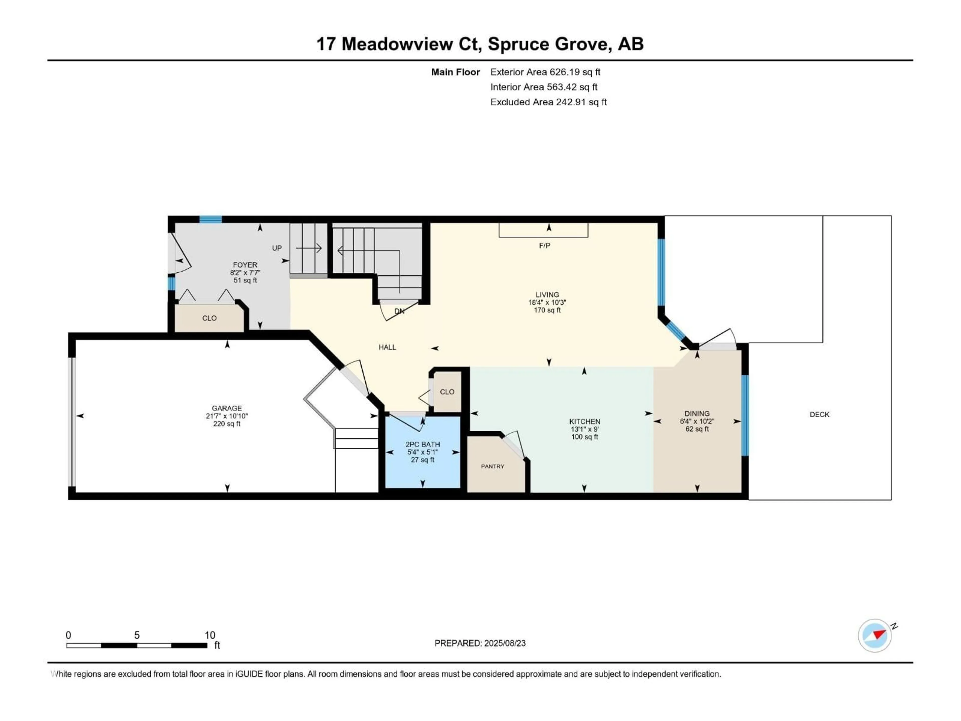 Floor plan for 17 MEADOWVIEW CO, Spruce Grove Alberta T7X0N2