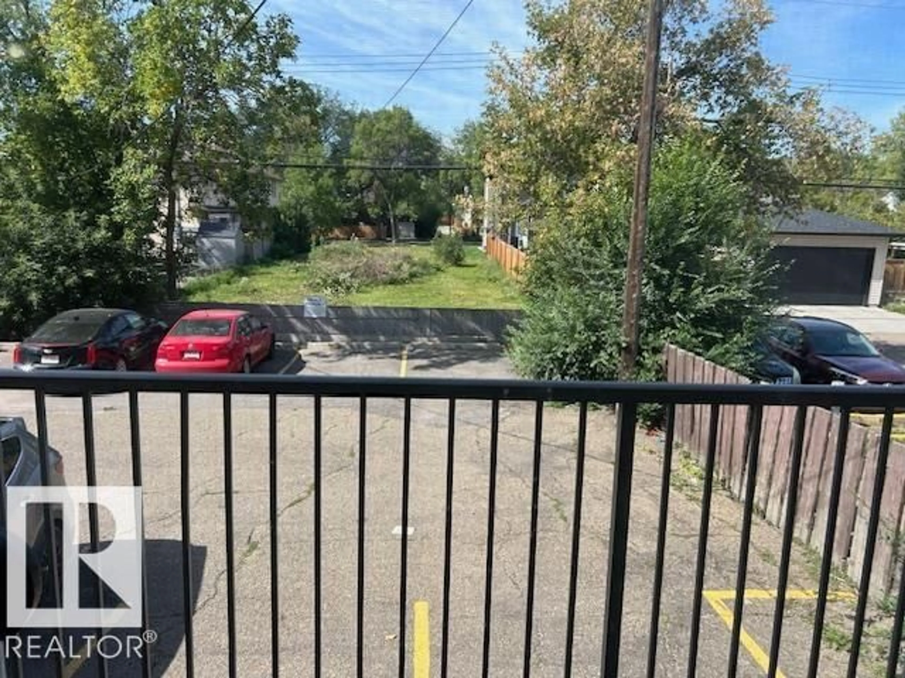 A pic from outside/outdoor area/front of a property/back of a property/a pic from drone, city buildings view from balcony for #106 - 12404 114 AV, Edmonton Alberta T5M3M5