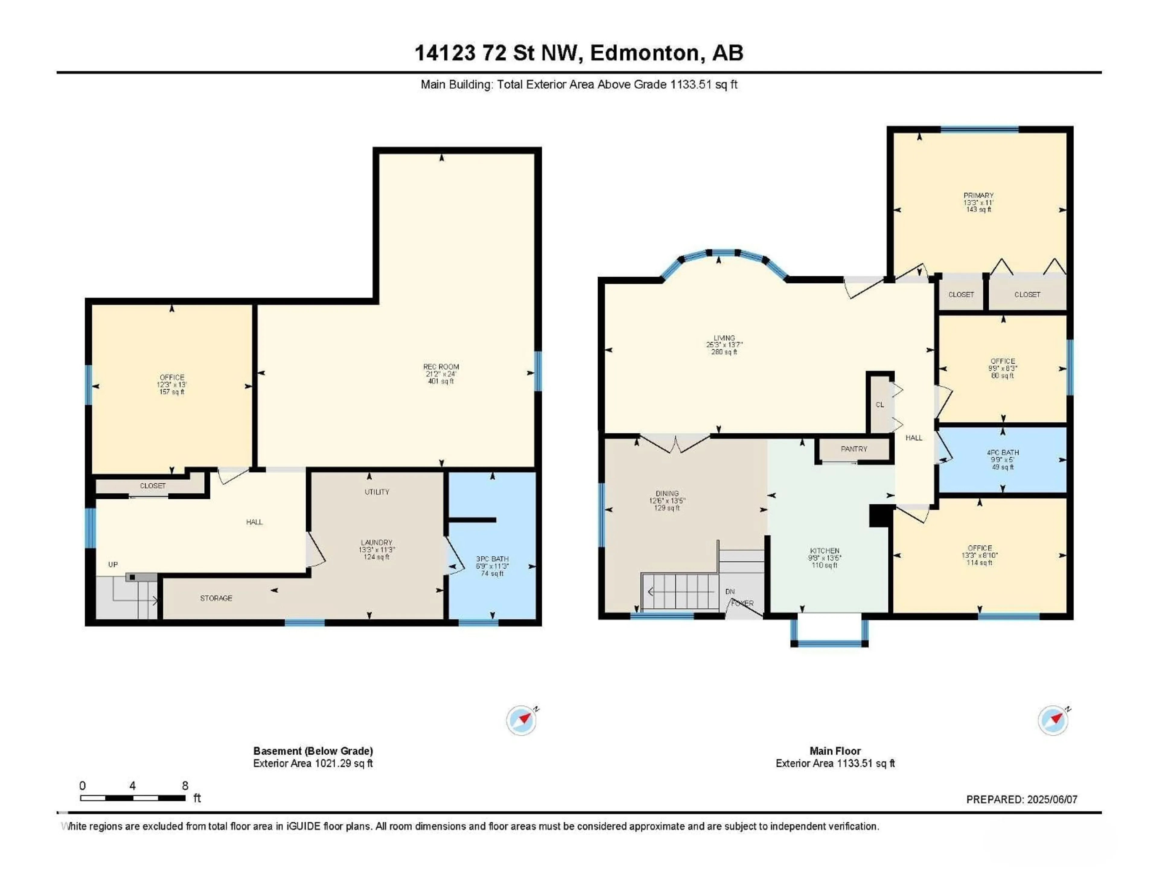 Floor plan for 14123 72 ST, Edmonton Alberta T5C0R4