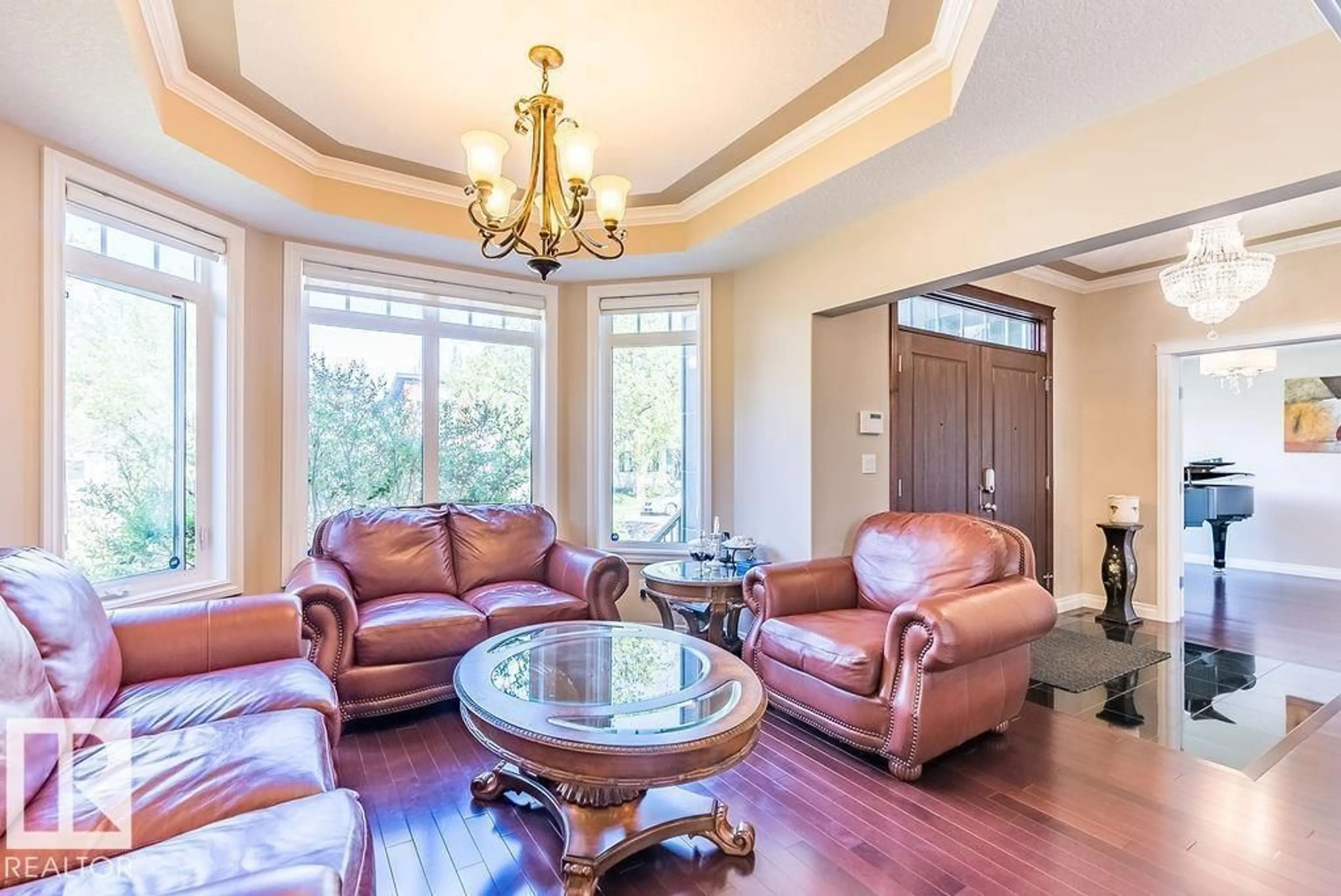 Living room with furniture, unknown for 10535 80 ST, Edmonton Alberta T6A3J8