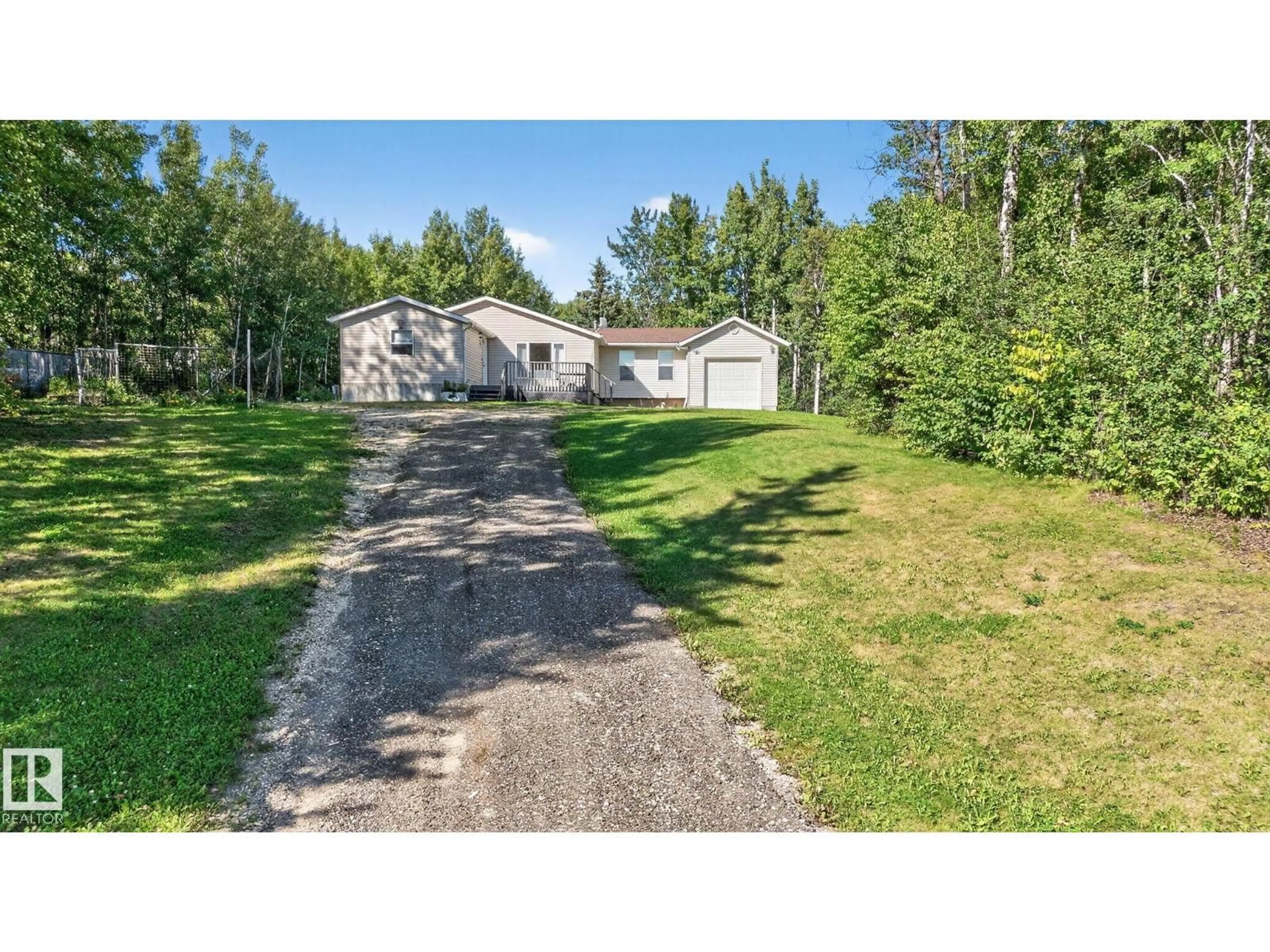 A pic from outside/outdoor area/front of a property/back of a property/a pic from drone, street for 5 - 53407 RGE ROAD 30, Rural Parkland County Alberta T0E0H0