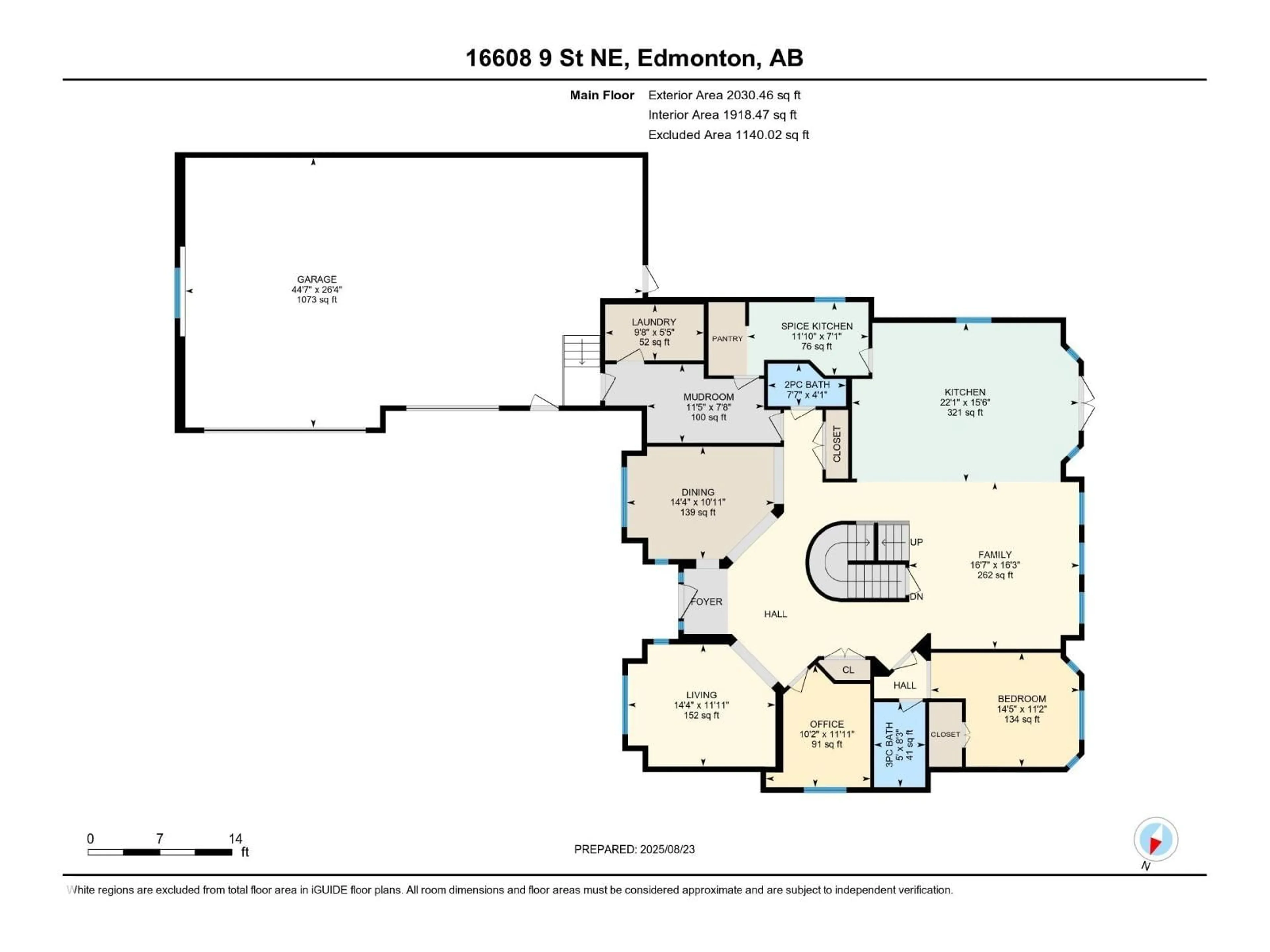Floor plan for NE - 16608 9 ST, Edmonton Alberta T5Y0P6