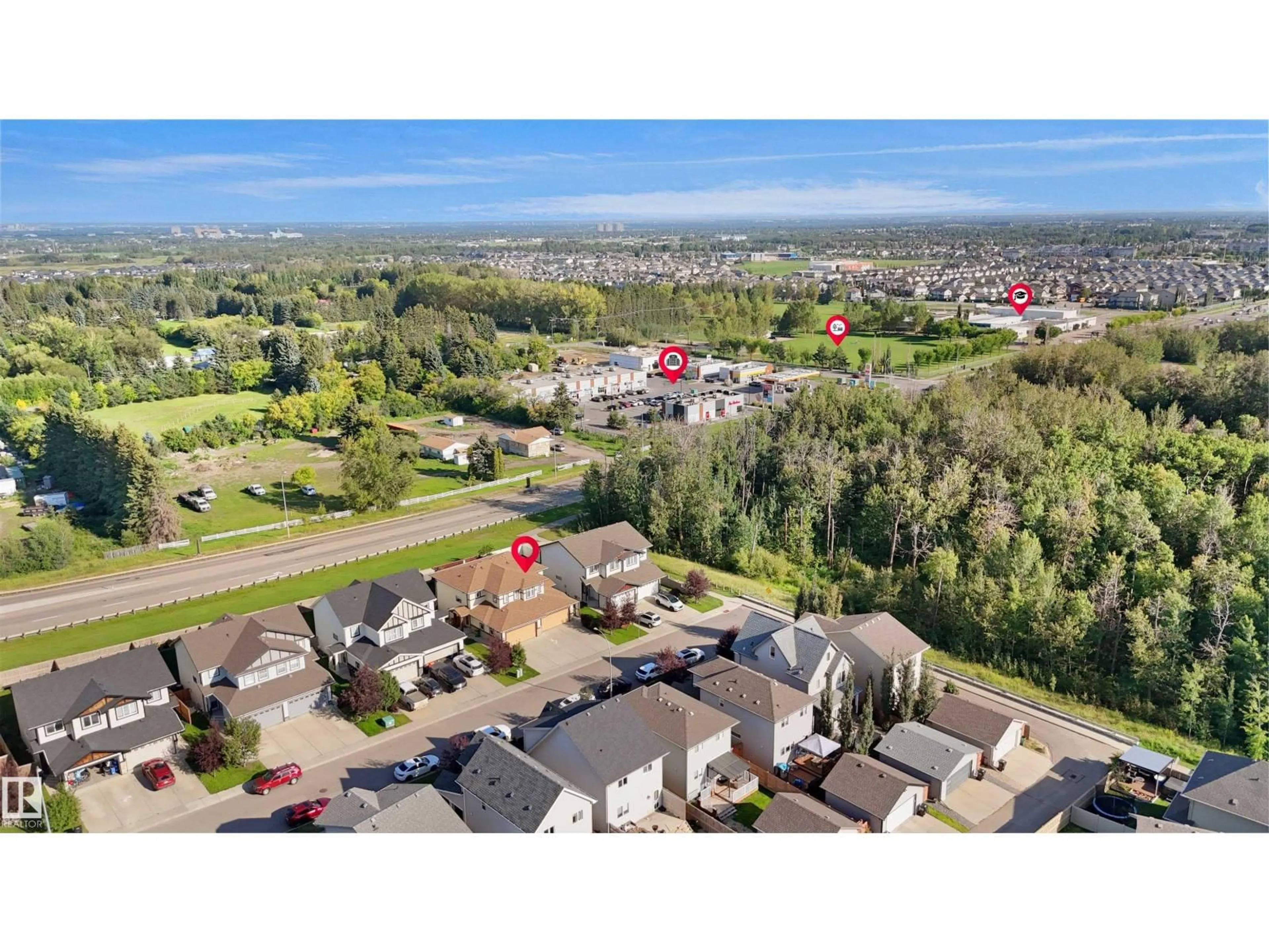 A pic from outside/outdoor area/front of a property/back of a property/a pic from drone, unknown for NW - 9835 217 ST, Edmonton Alberta T5T4T7