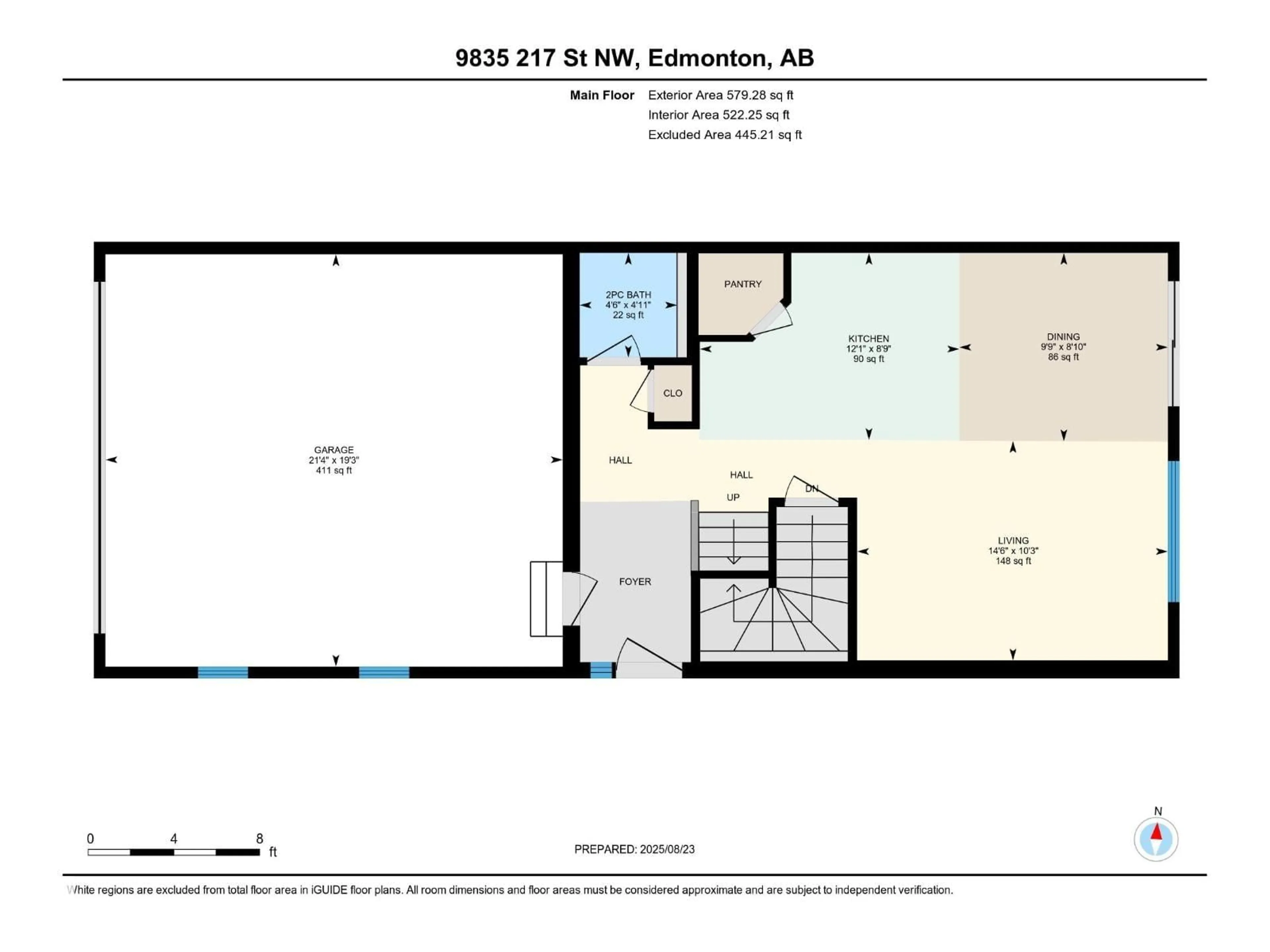 Floor plan for NW - 9835 217 ST, Edmonton Alberta T5T4T7
