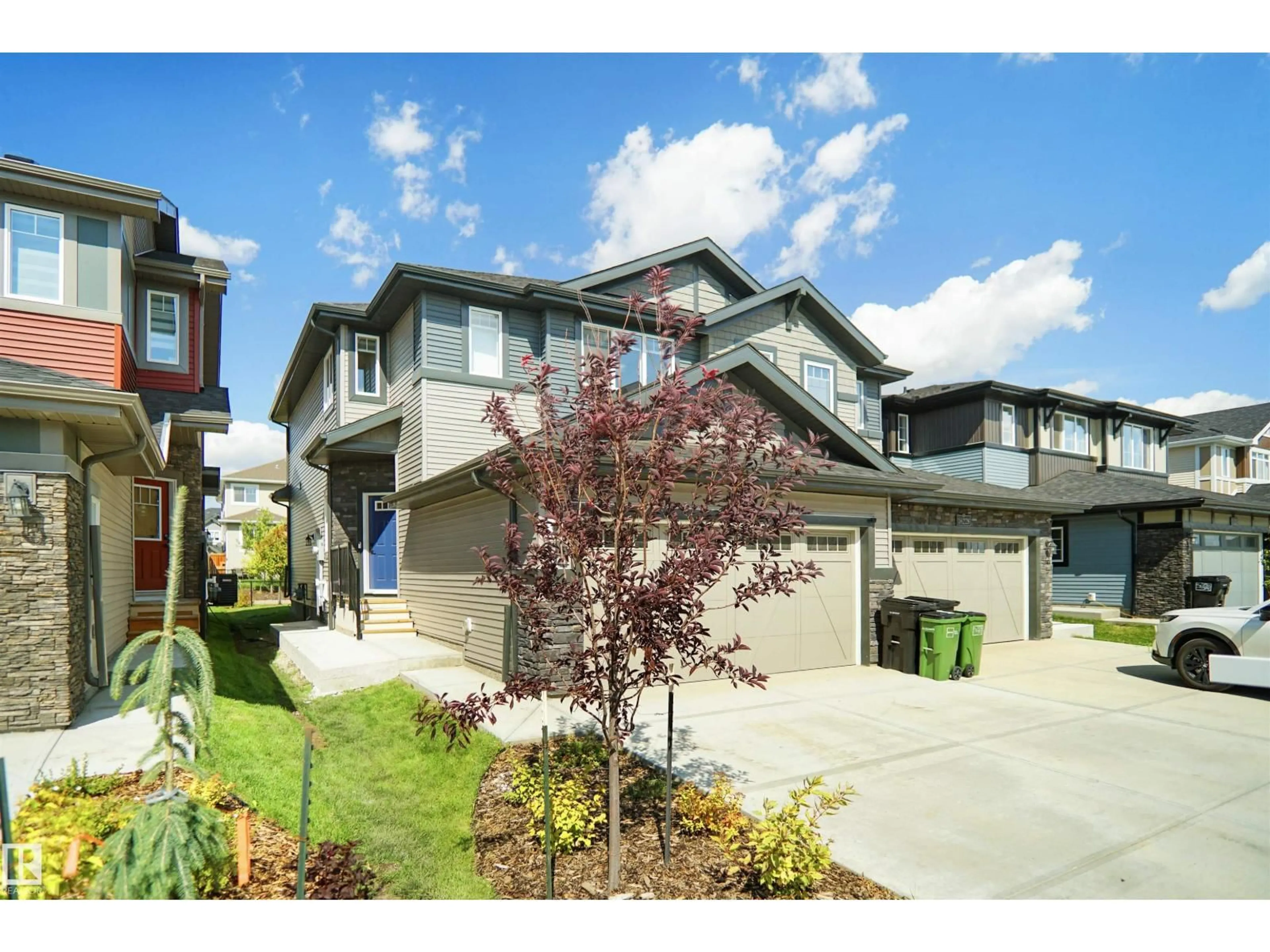 A pic from outside/outdoor area/front of a property/back of a property/a pic from drone, street for 16230 19 AV, Edmonton Alberta T6W3P6