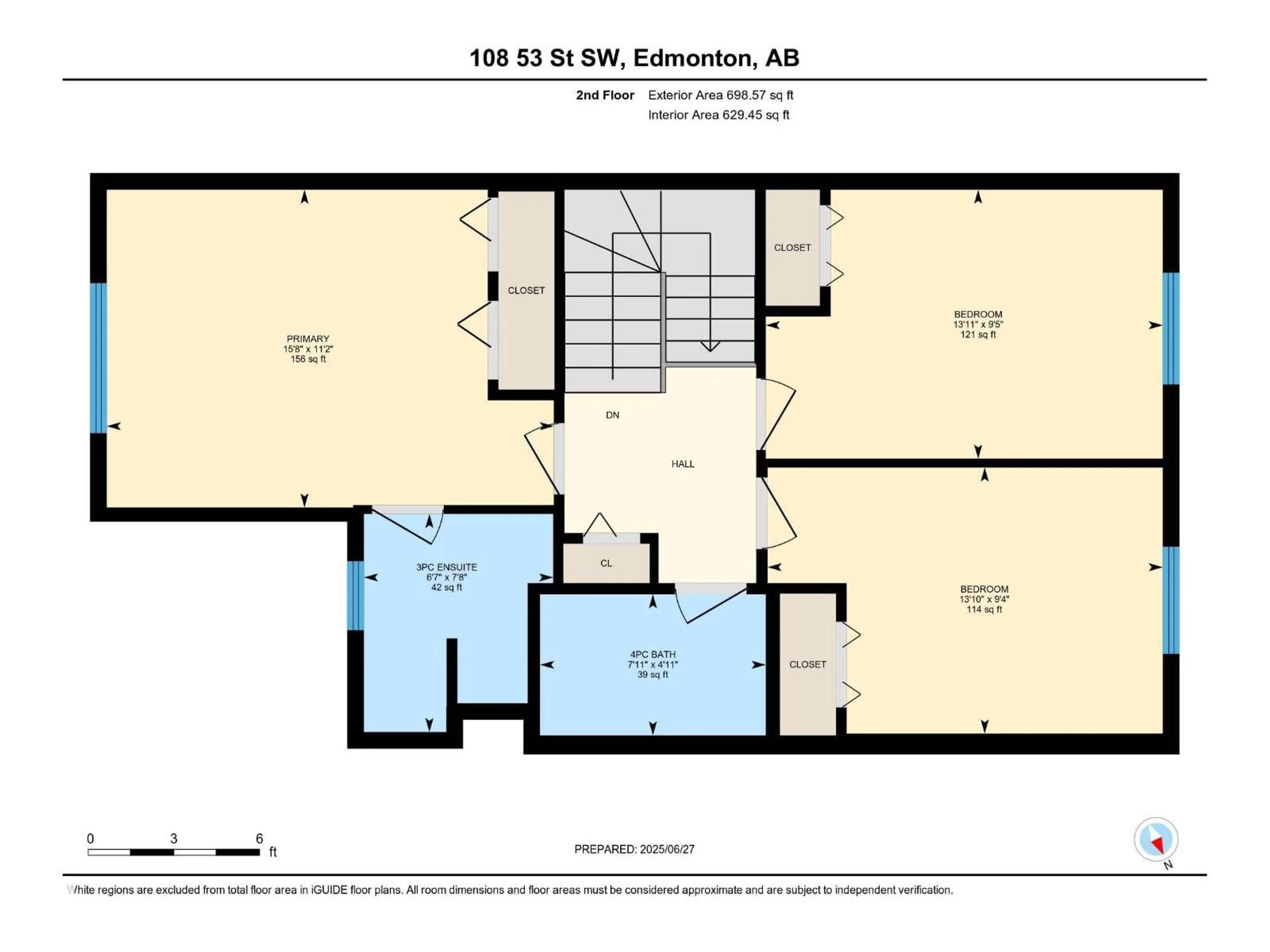 Floor plan for SW - 108 53 ST, Edmonton Alberta T6X0W9