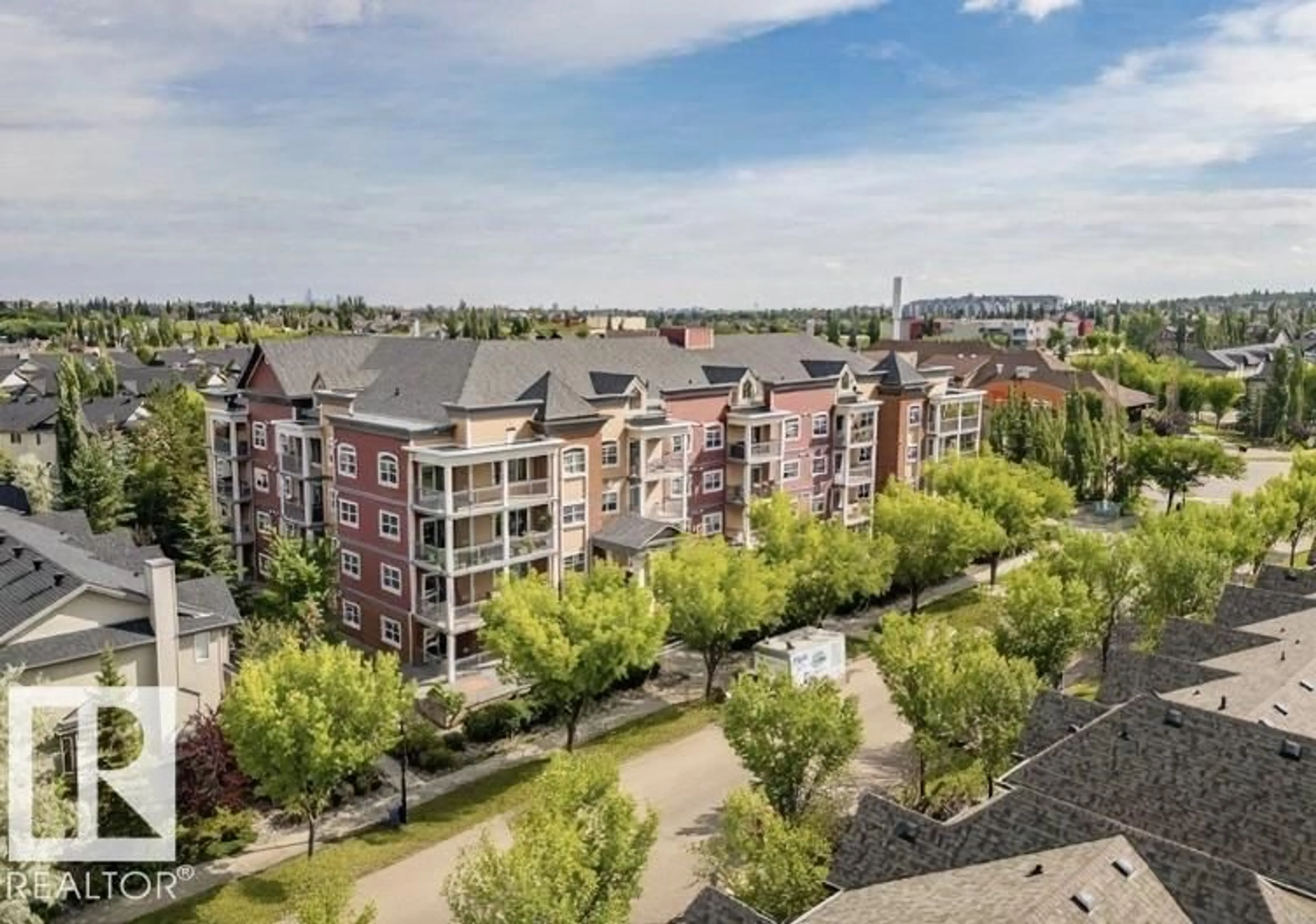 A pic from outside/outdoor area/front of a property/back of a property/a pic from drone, city buildings view from balcony for 209 - 5280 TERWILLEGAR BOULEVARD, Edmonton Alberta T6R3T9