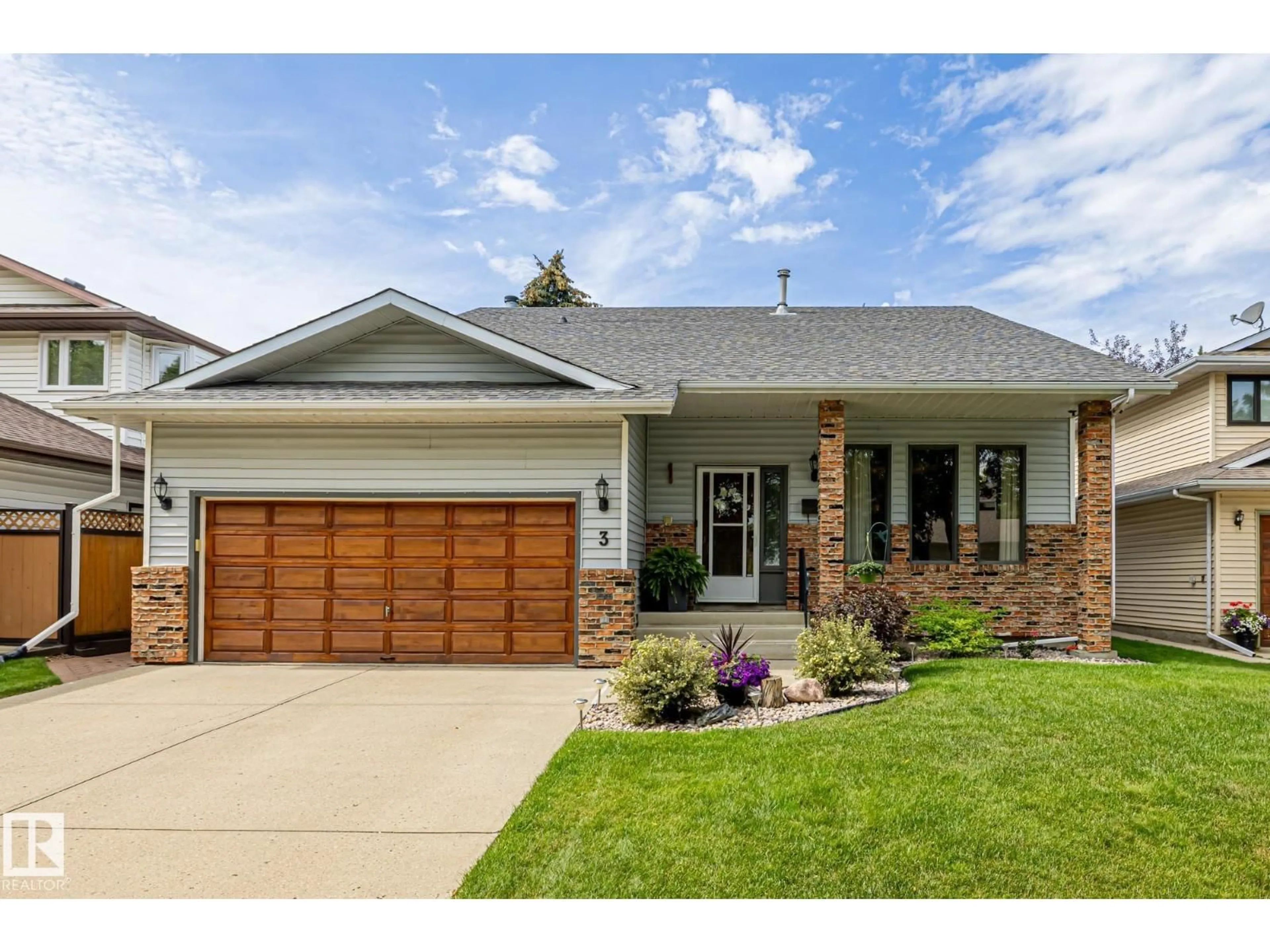 Home with brick exterior material, street for 3 DURAND PL, St. Albert Alberta T8N4V5