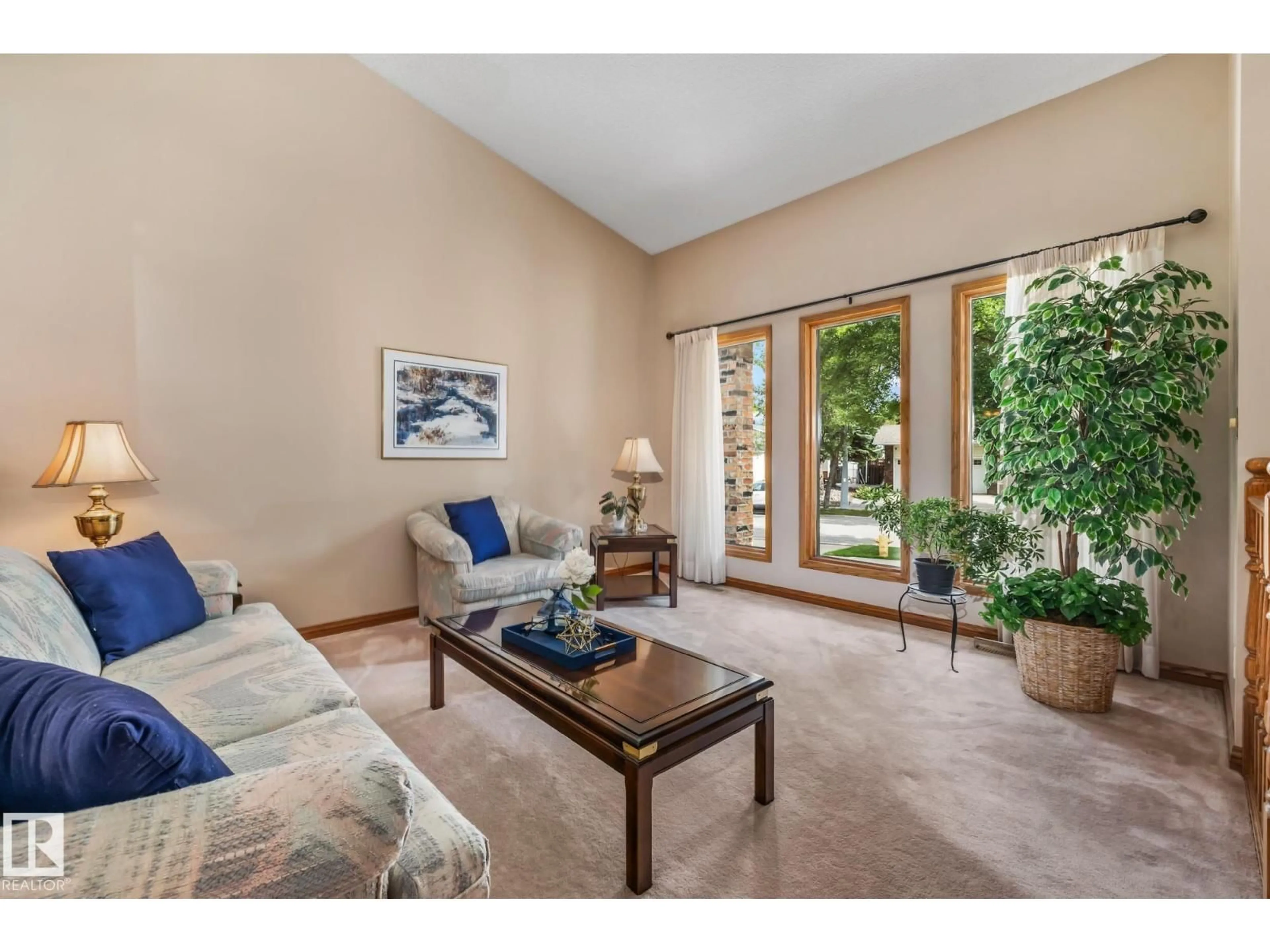 Living room with furniture, unknown for 3 DURAND PL, St. Albert Alberta T8N4V5