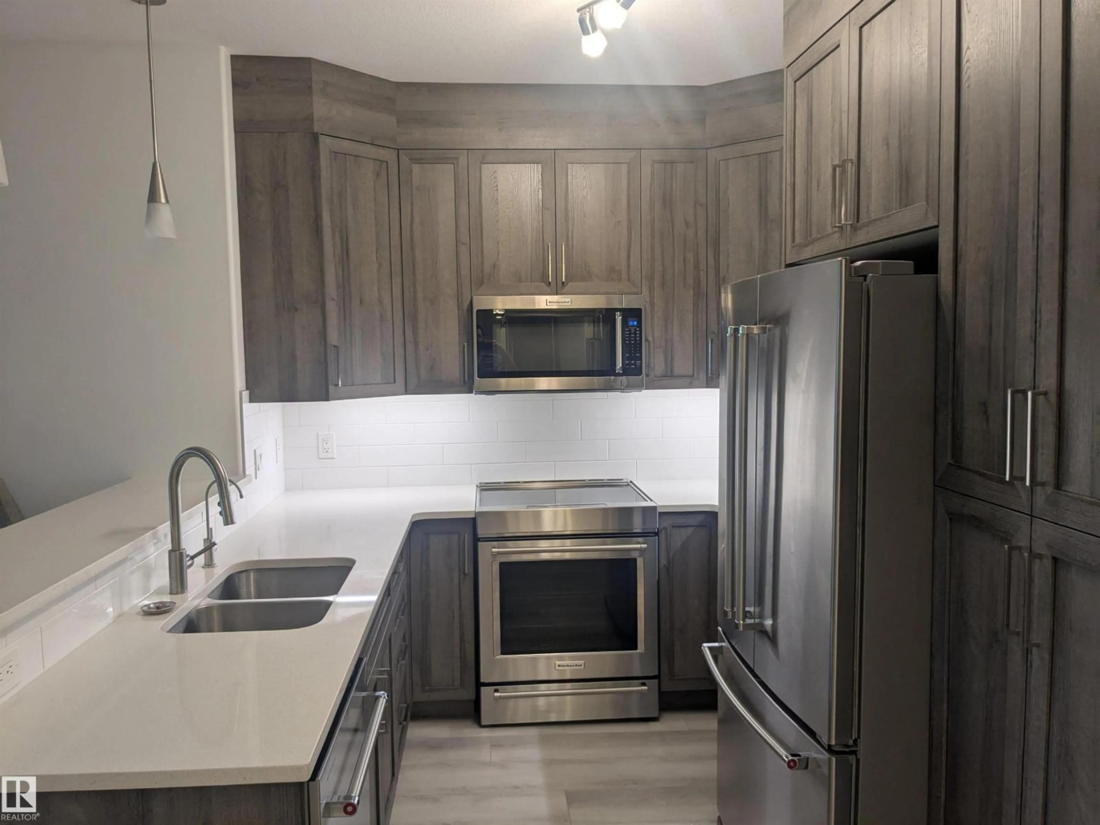 Standard kitchen, unknown for #118 - 2503 HANNA CR, Edmonton Alberta T6R0H1