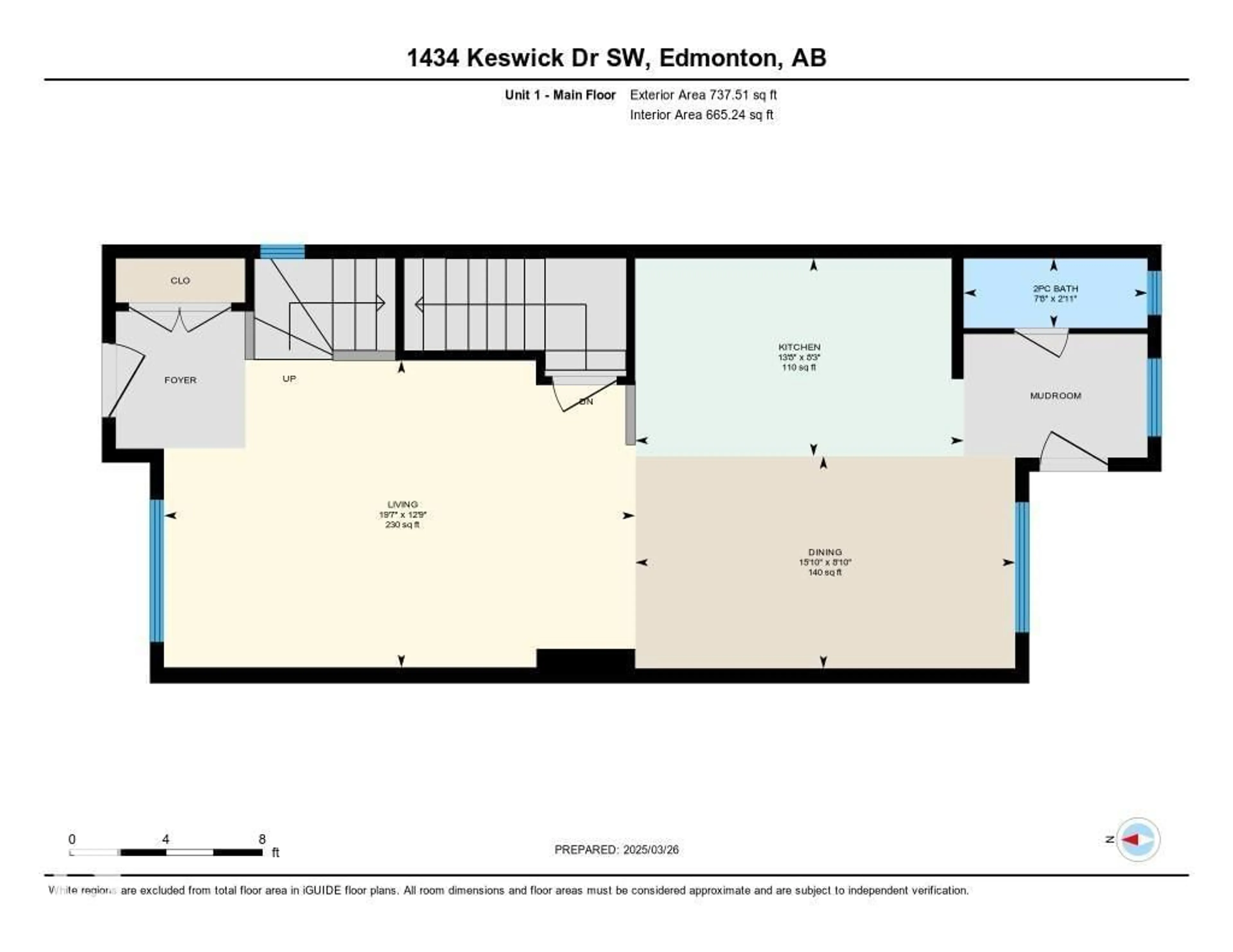 Floor plan for 1434 KESWICK DR, Edmonton Alberta T6W4T9