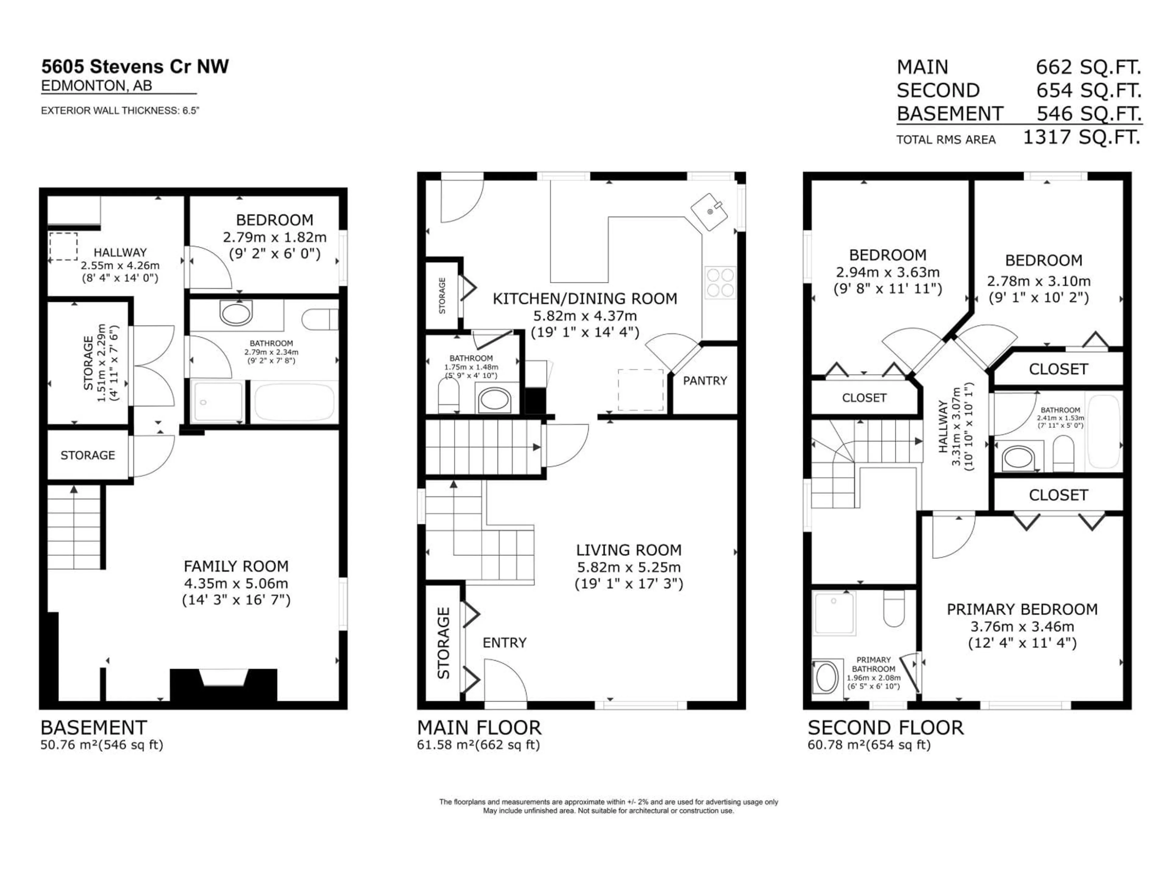 Floor plan for 5605 STEVENS CR, Edmonton Alberta T6R0A4