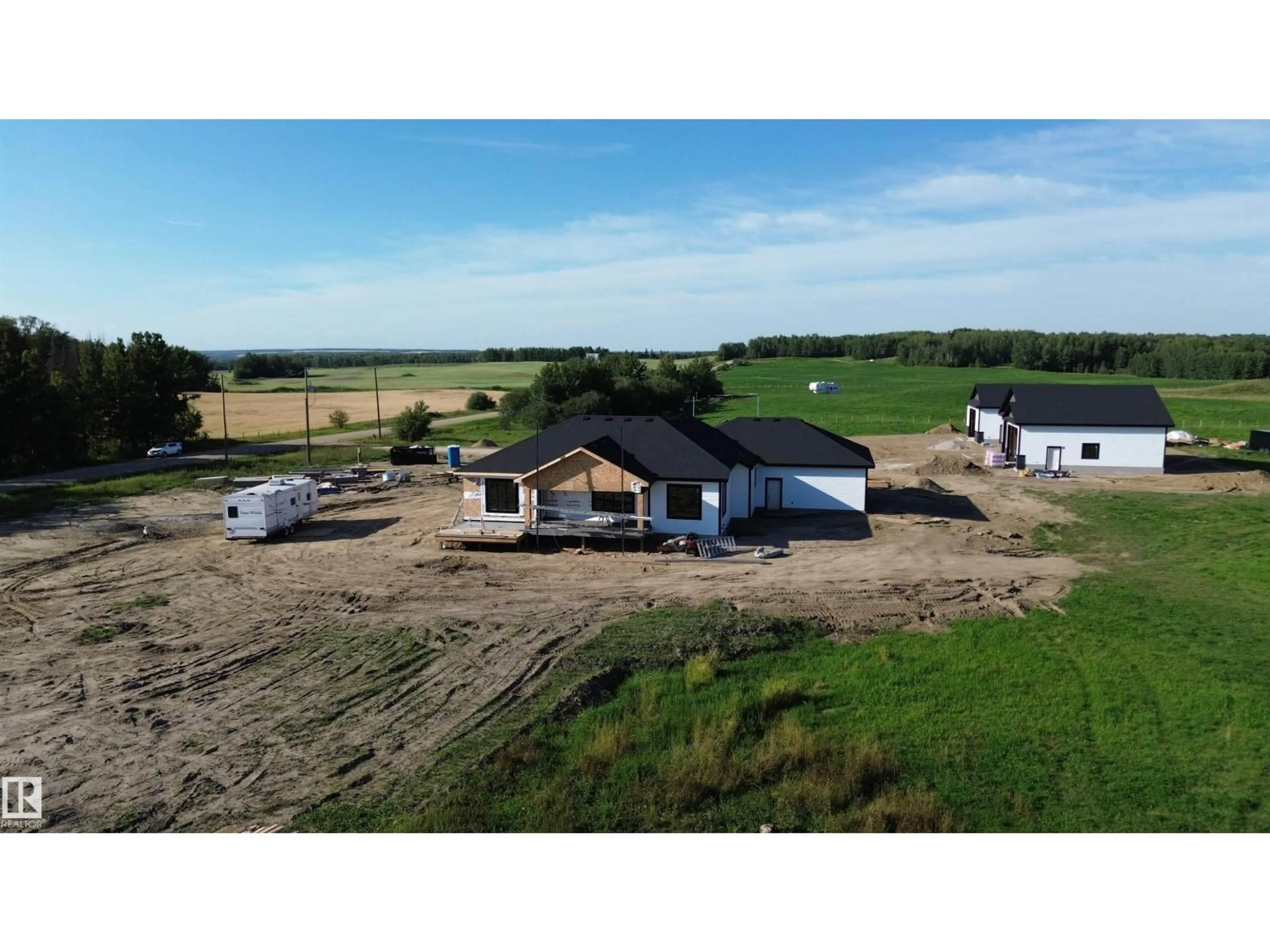 A pic from outside/outdoor area/front of a property/back of a property/a pic from drone, building for 54215 RANGE ROAD 13, Rural Lac Ste. Anne County Alberta T0E1V2