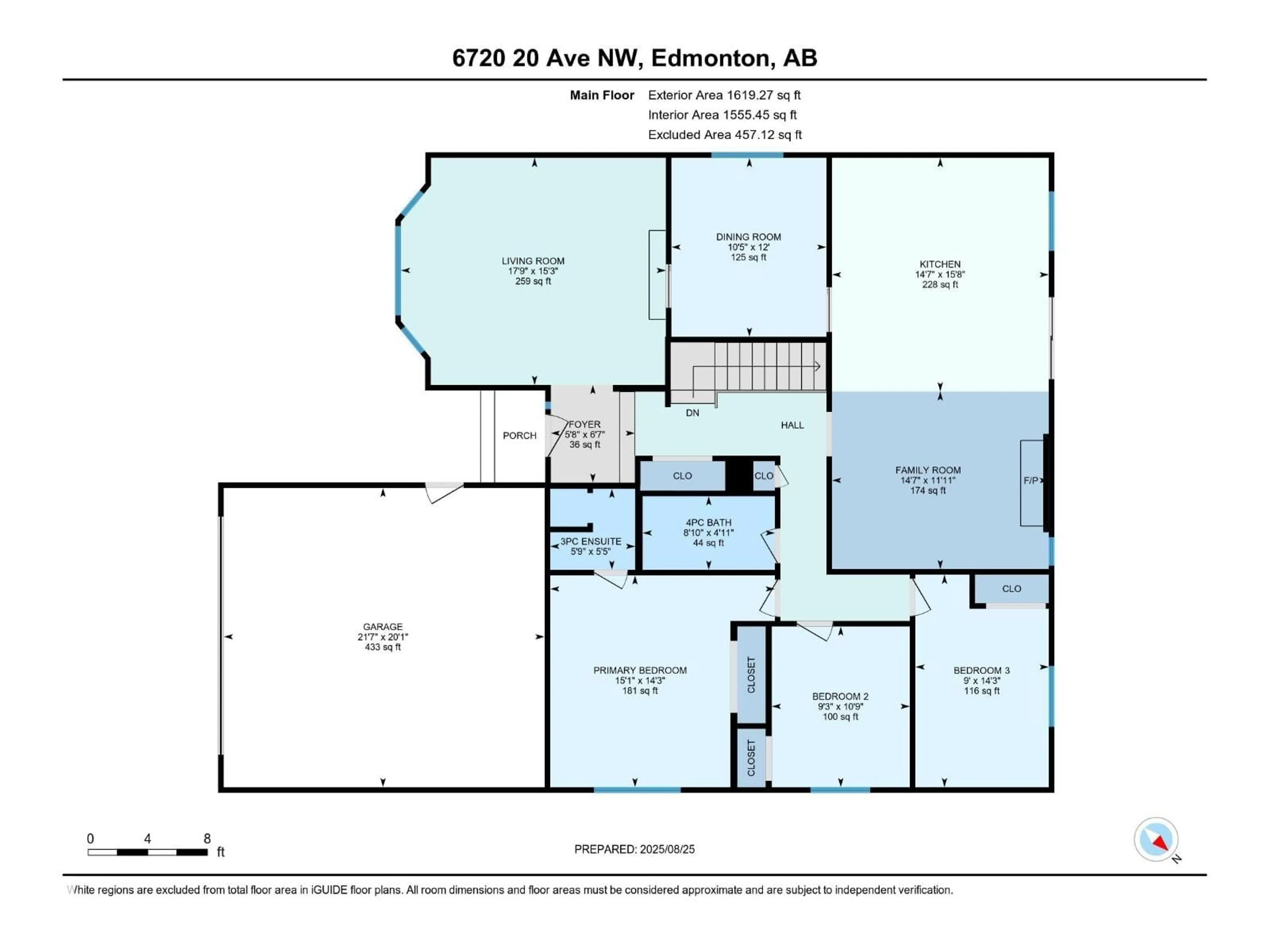 Floor plan for 6720 20 AV, Edmonton Alberta T6K2H2