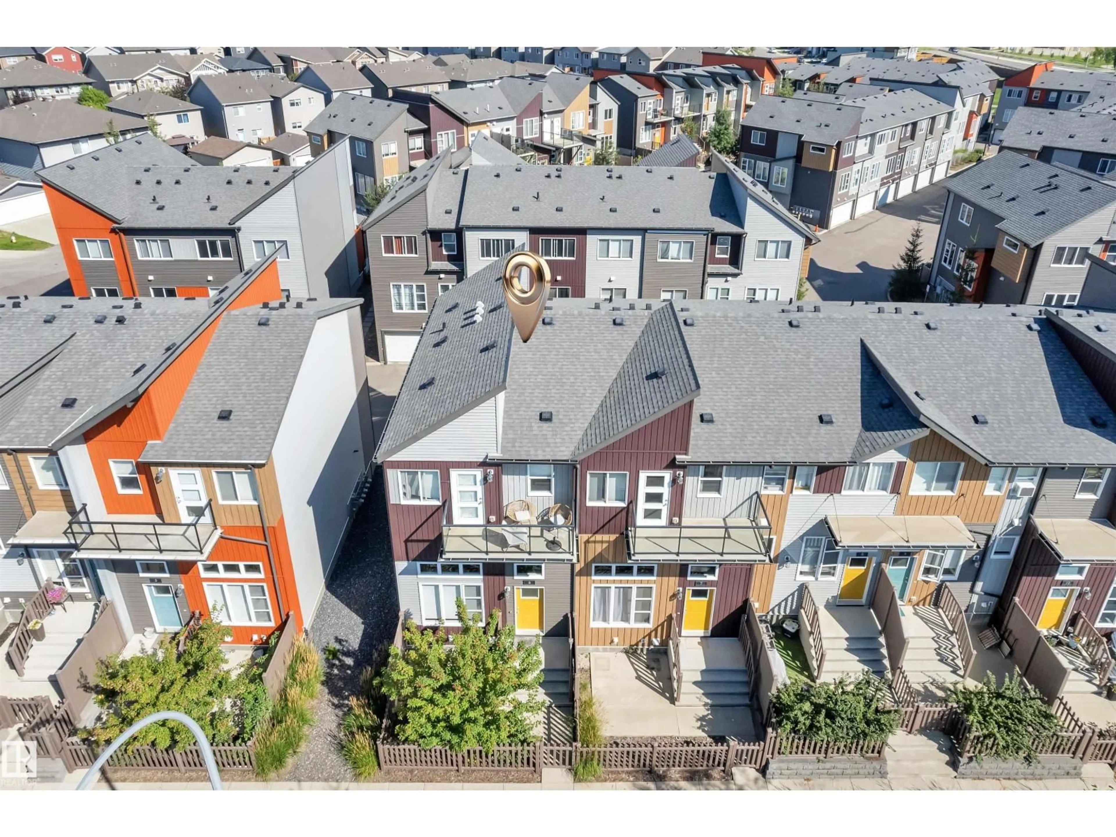 A pic from outside/outdoor area/front of a property/back of a property/a pic from drone, city buildings view from balcony for #6 - 4470 PROWSE RD, Edmonton Alberta T6W3R5