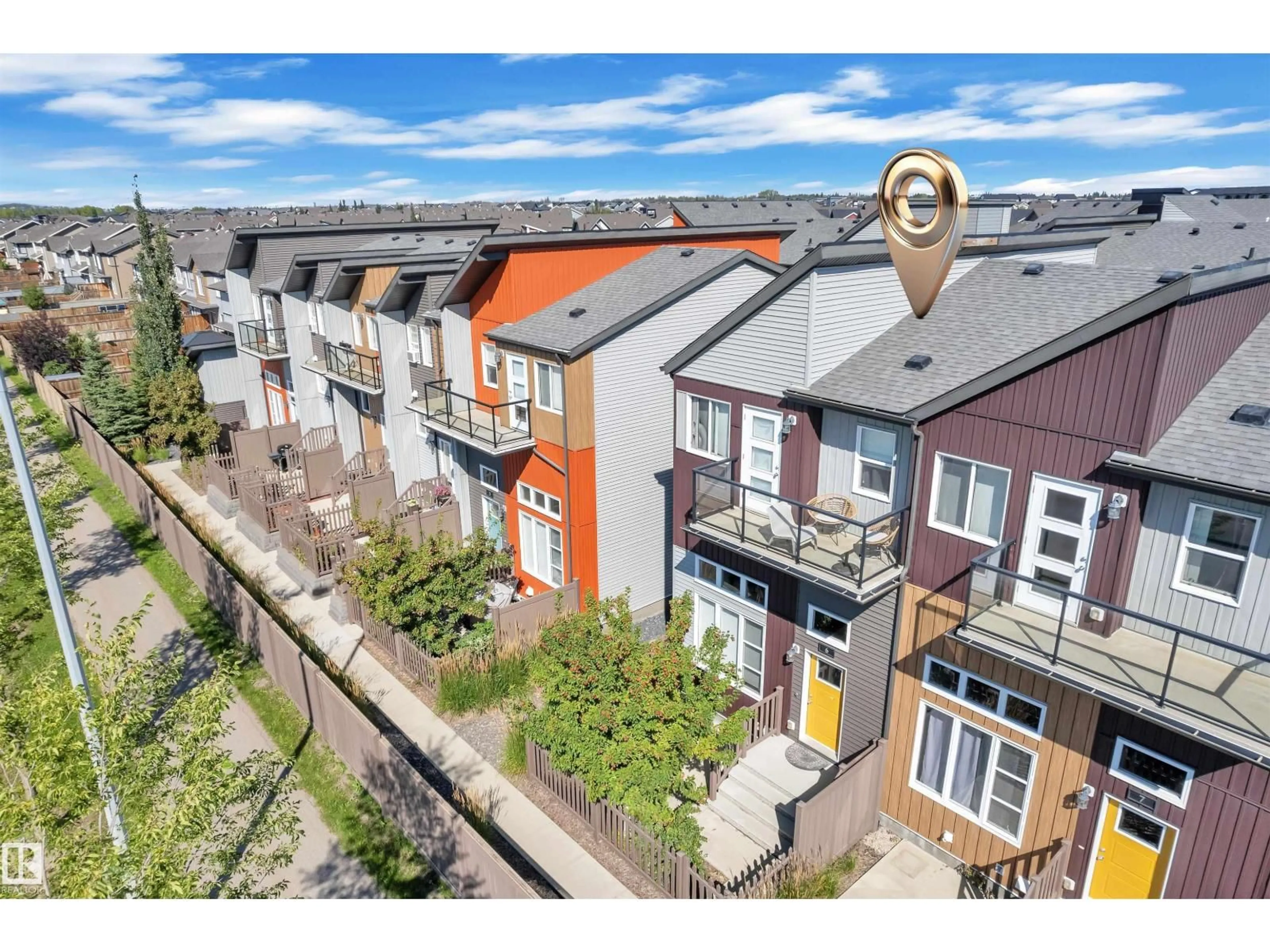 A pic from outside/outdoor area/front of a property/back of a property/a pic from drone, unknown for #6 - 4470 PROWSE RD, Edmonton Alberta T6W3R5