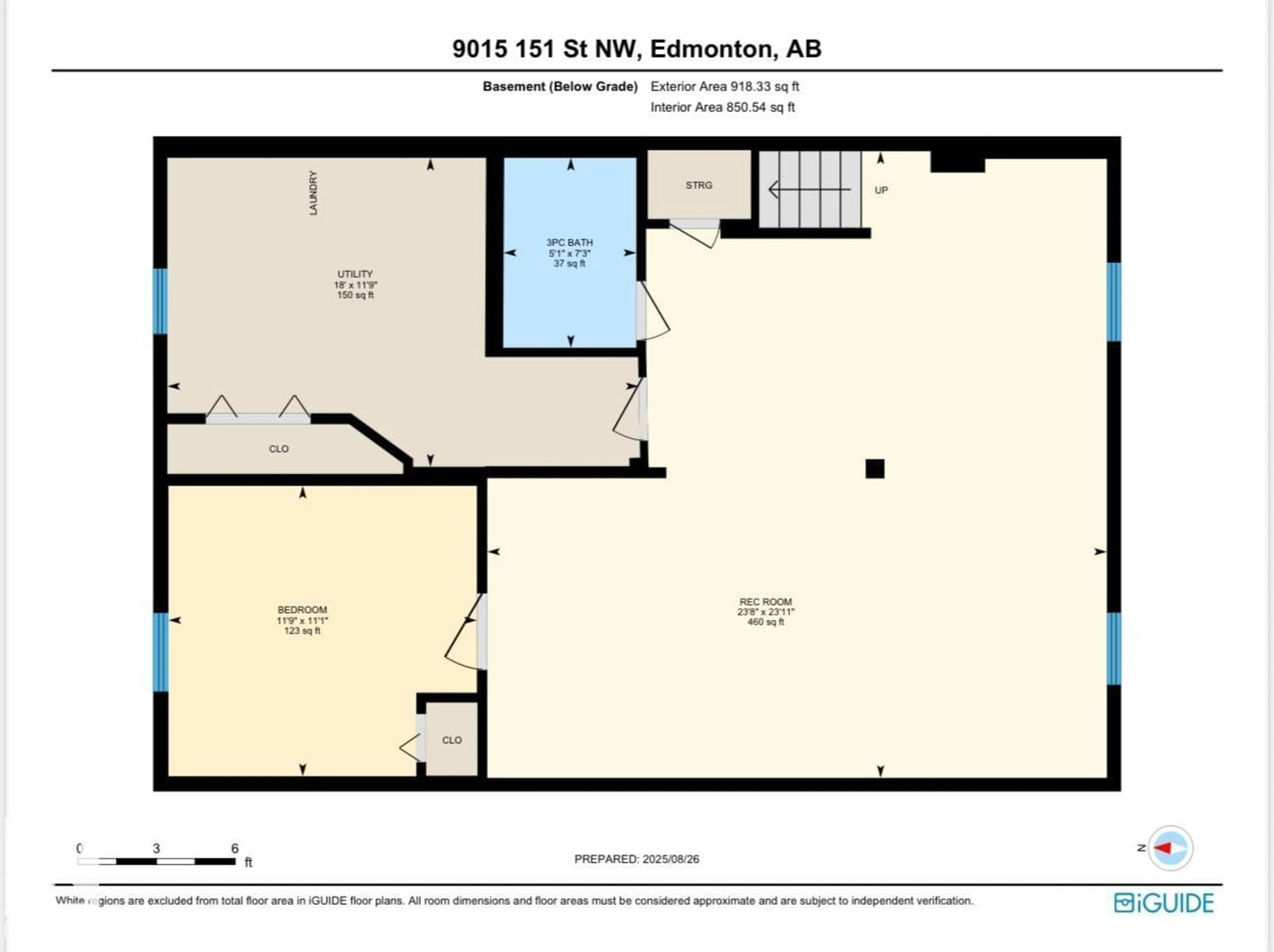 Floor plan for 9015 151 ST, Edmonton Alberta T5R1J4