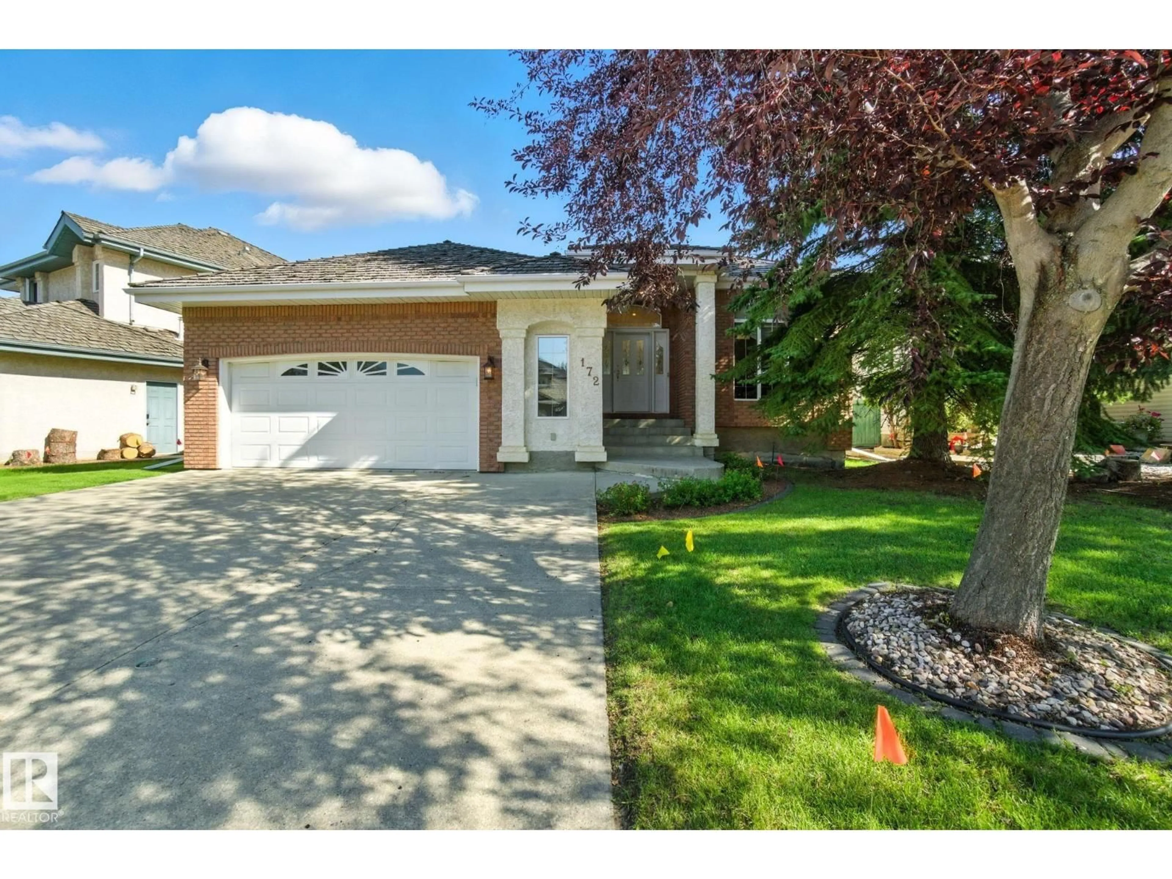 Home with vinyl exterior material, street for SW - 172 BLACKBURN W, Edmonton Alberta T6W1B6