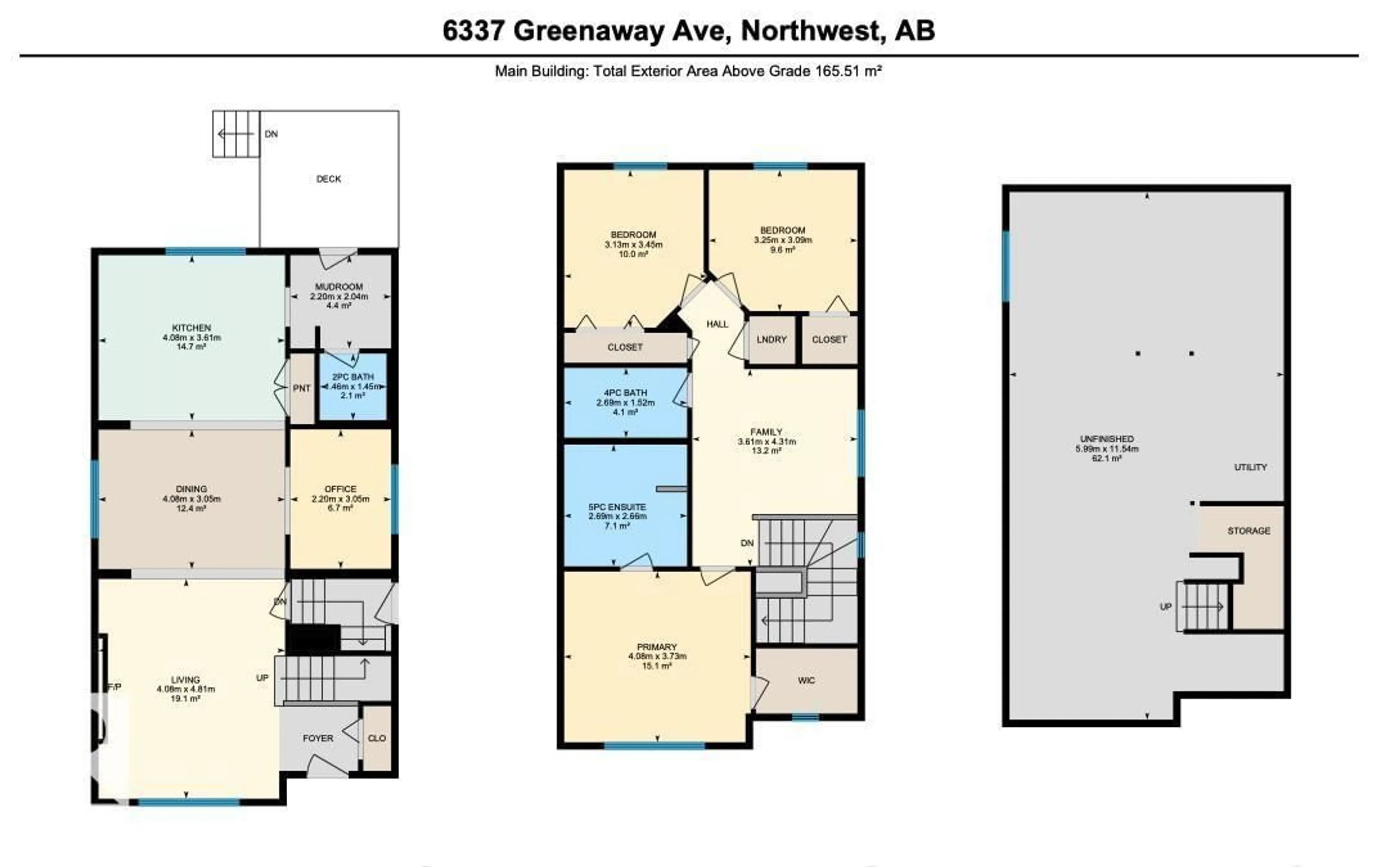 Floor plan for 6337 GREENAWAY AV, Edmonton Alberta T5E6Y6