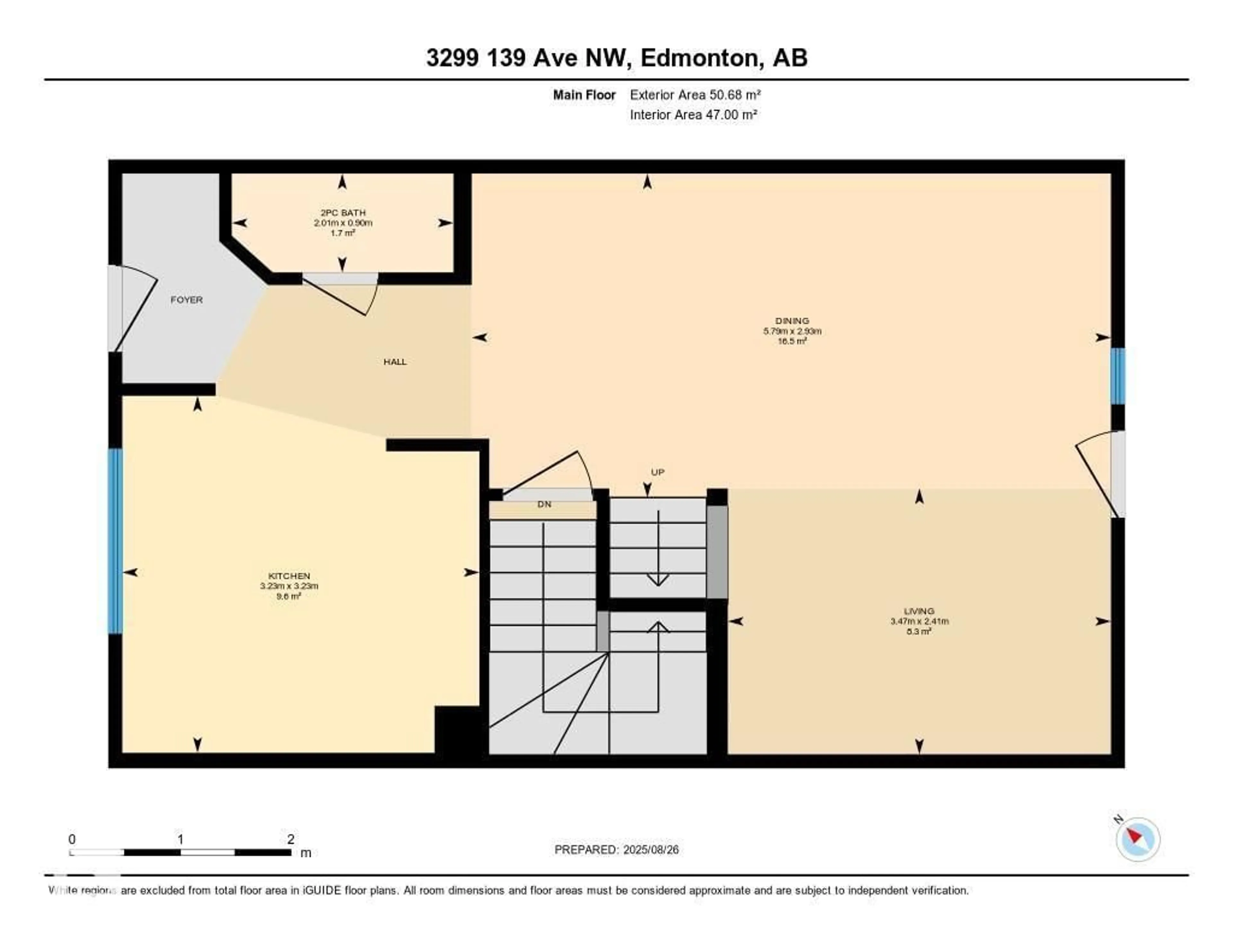 Floor plan for 3299 139 AV, Edmonton Alberta T5Y1T2