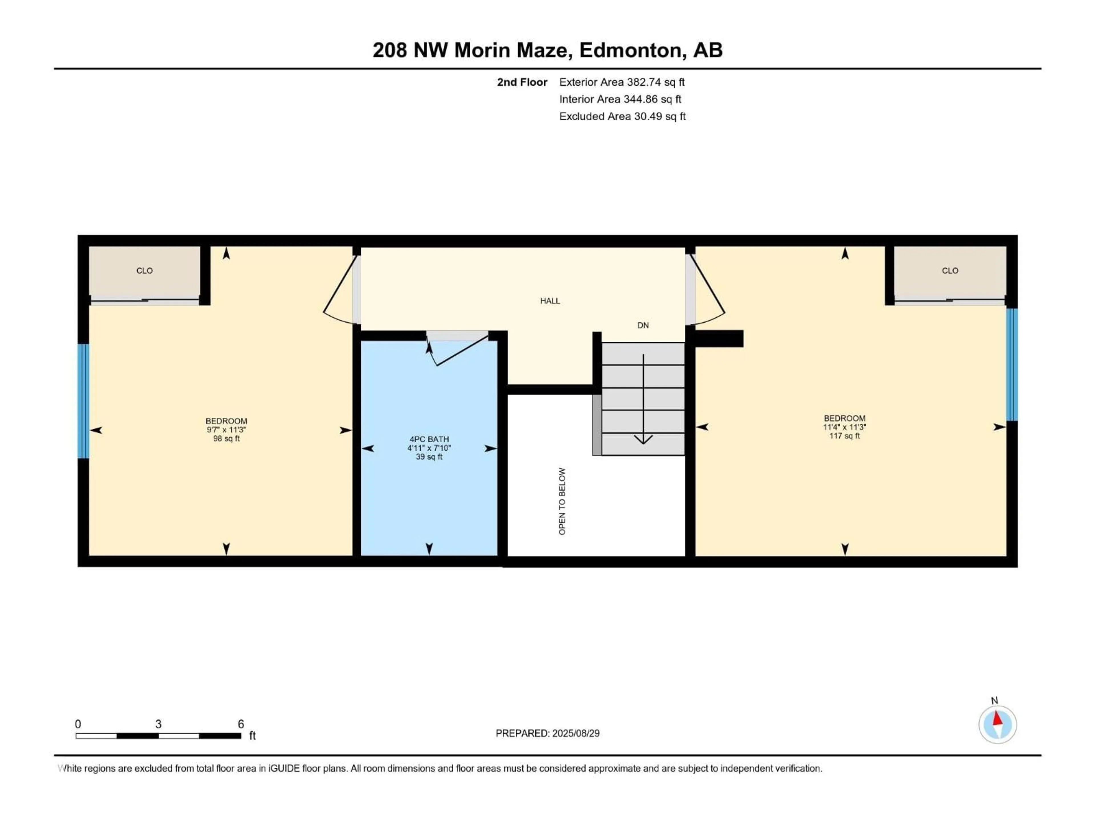 Floor plan for 208 MORIN MAZE MZ, Edmonton Alberta T6K1V1