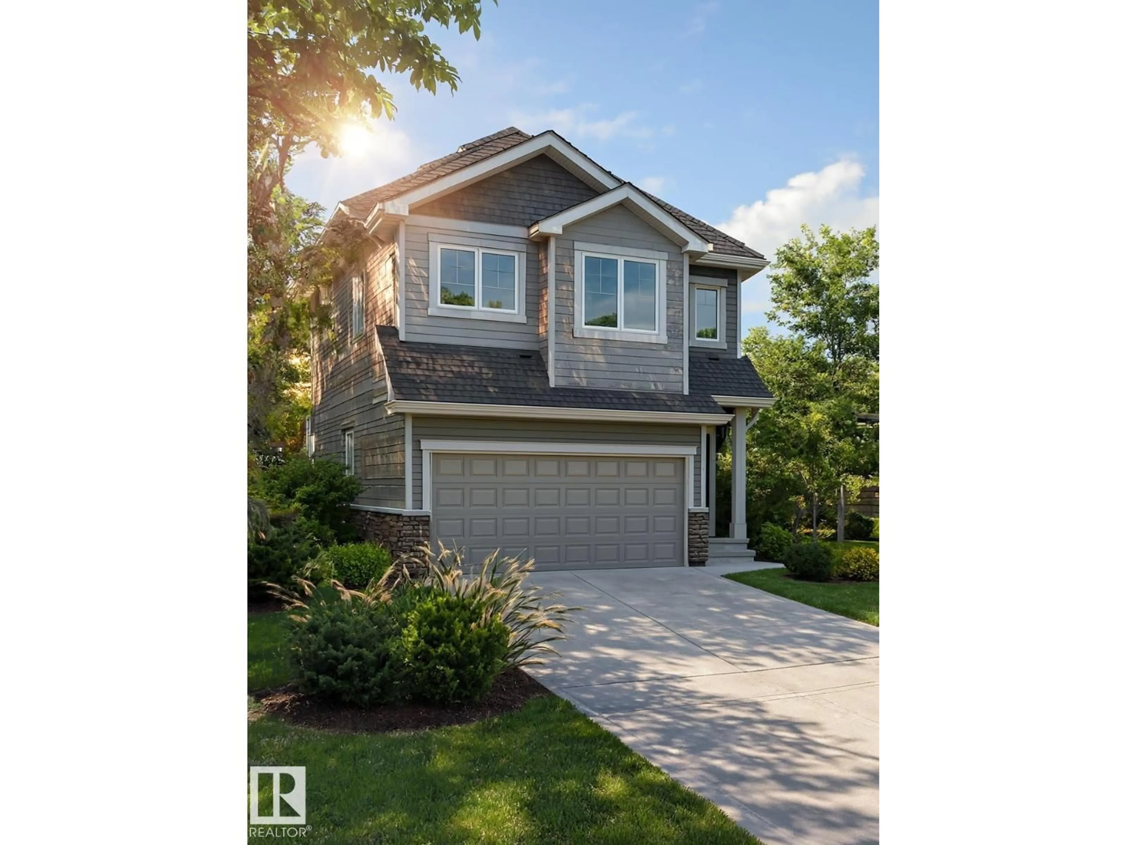 Home with vinyl exterior material, street for 4215 66 ST, Beaumont Alberta T4X0W8