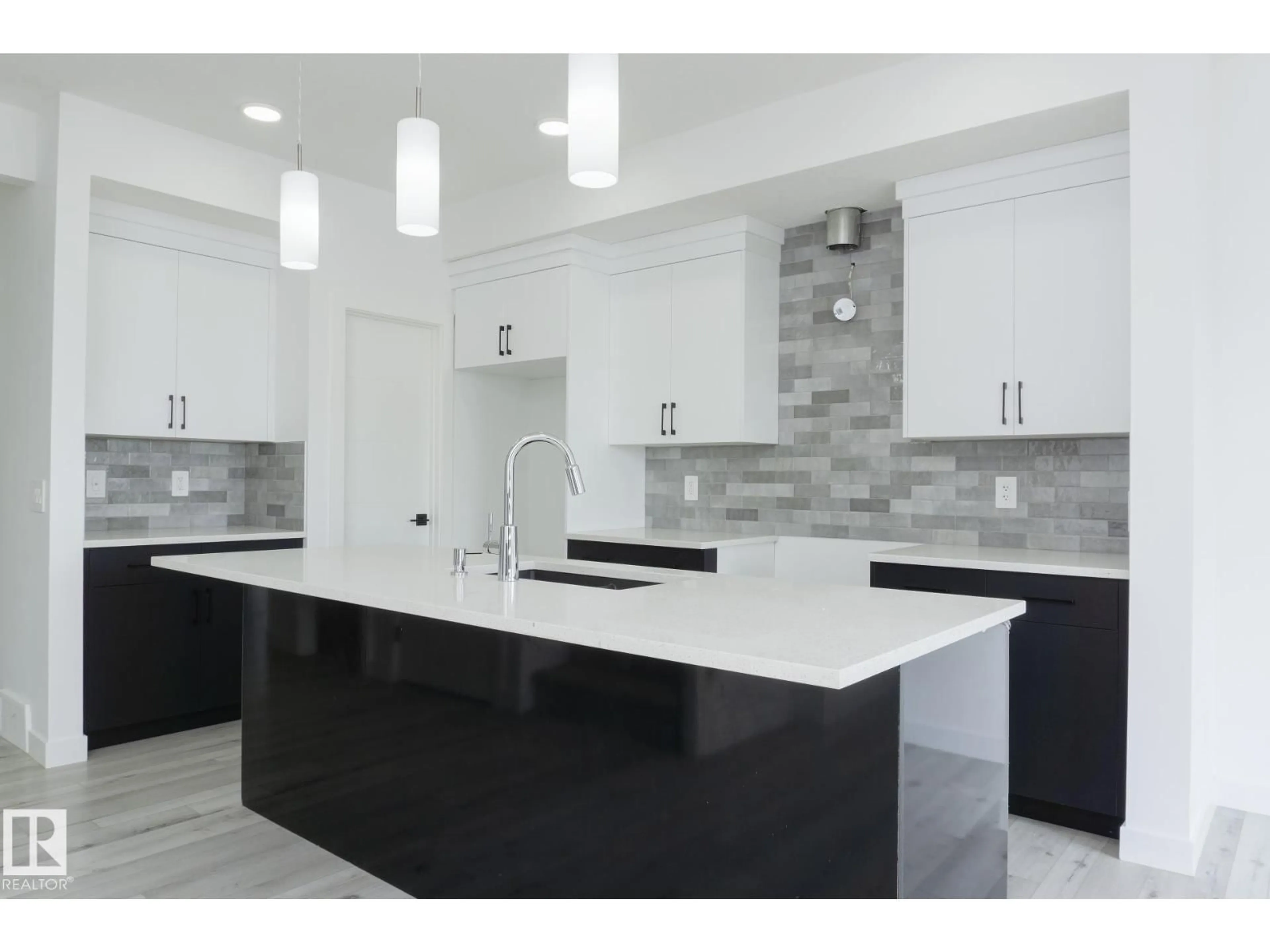 Contemporary kitchen, ceramic/tile floor for 4215 66 ST, Beaumont Alberta T4X0W8