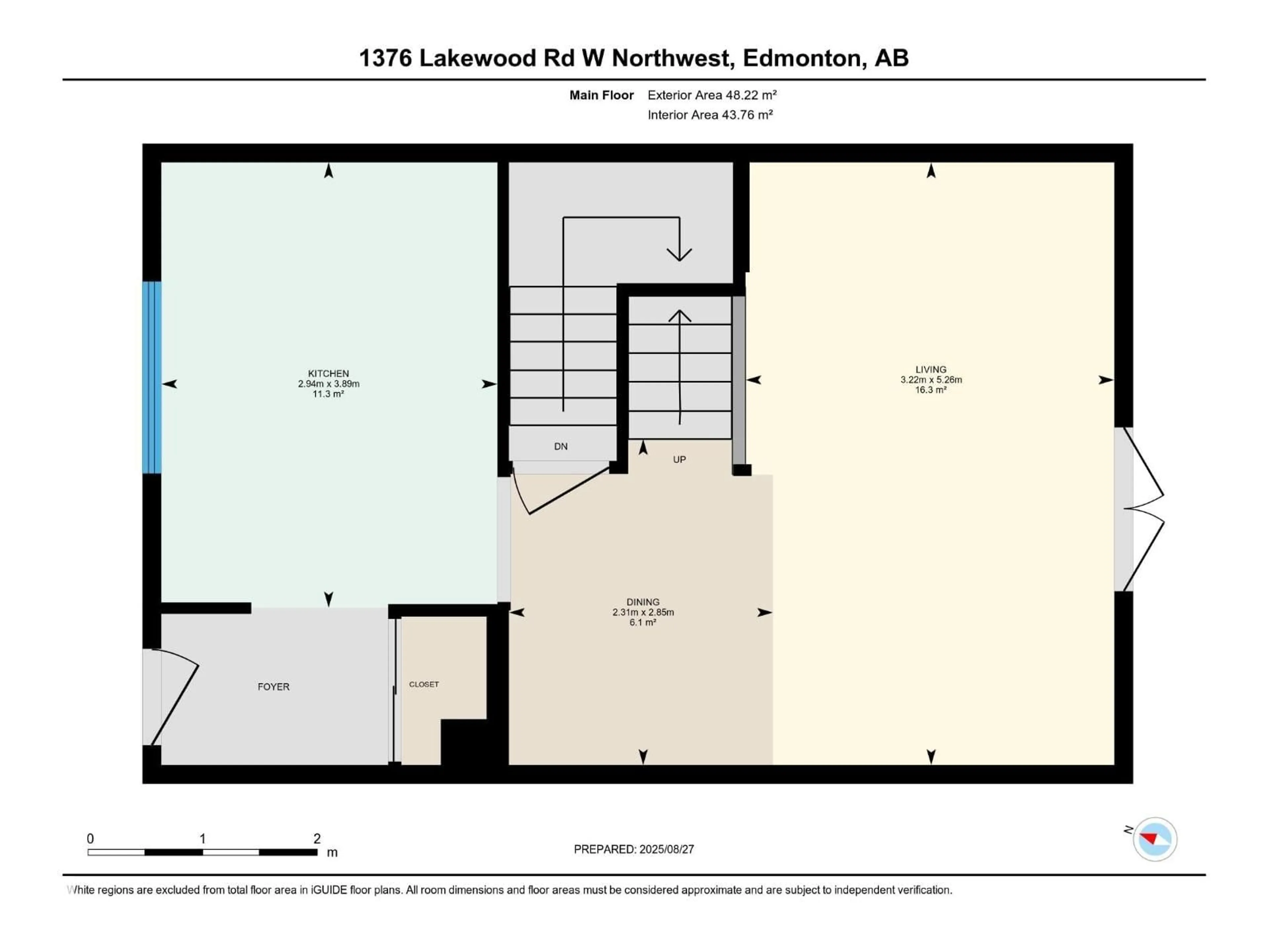 Floor plan for 1376 LAKEWOOD RD, Edmonton Alberta T6K3P2