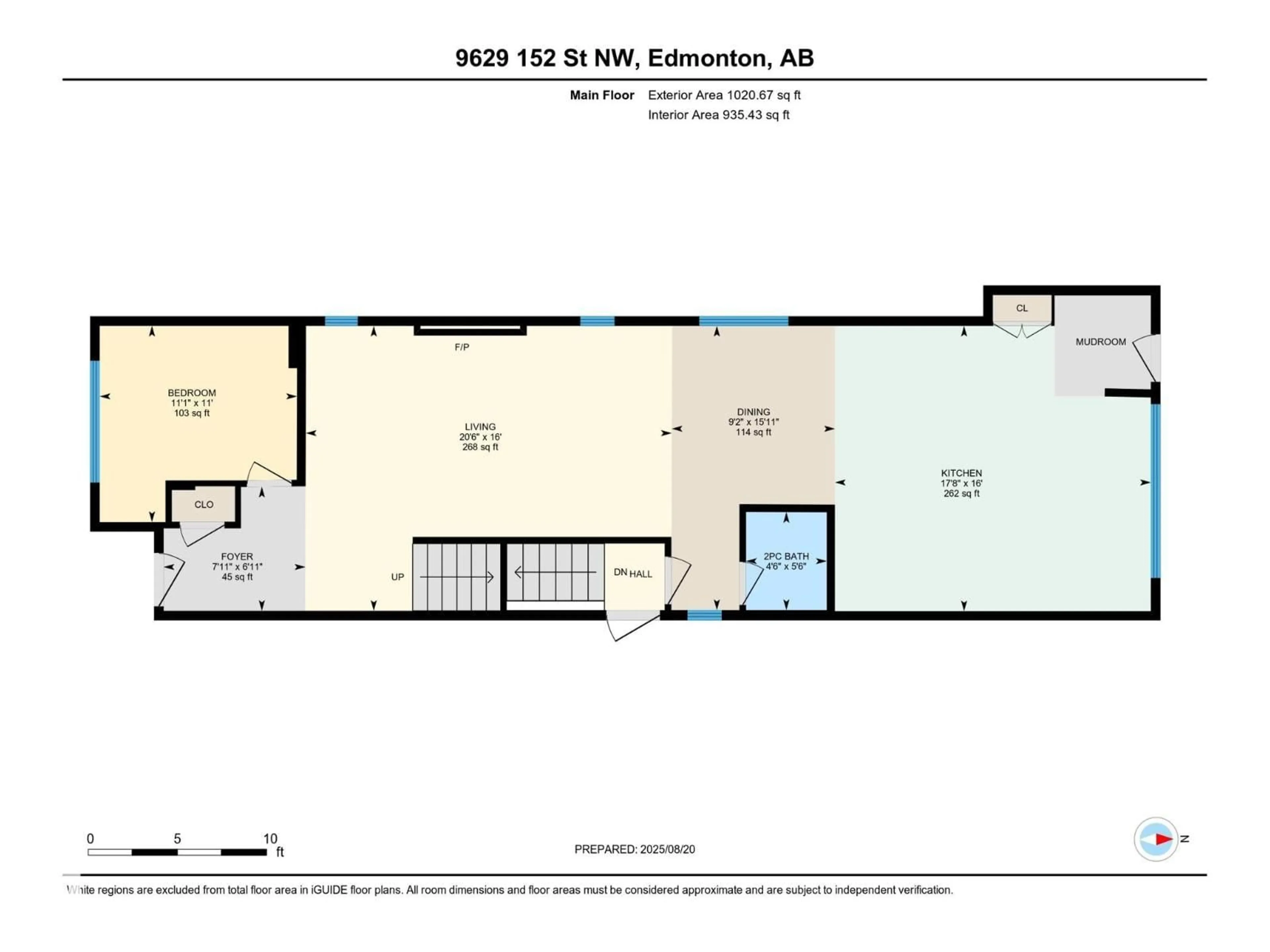 Floor plan for NW - 9629 152 ST, Edmonton Alberta T5W1W7