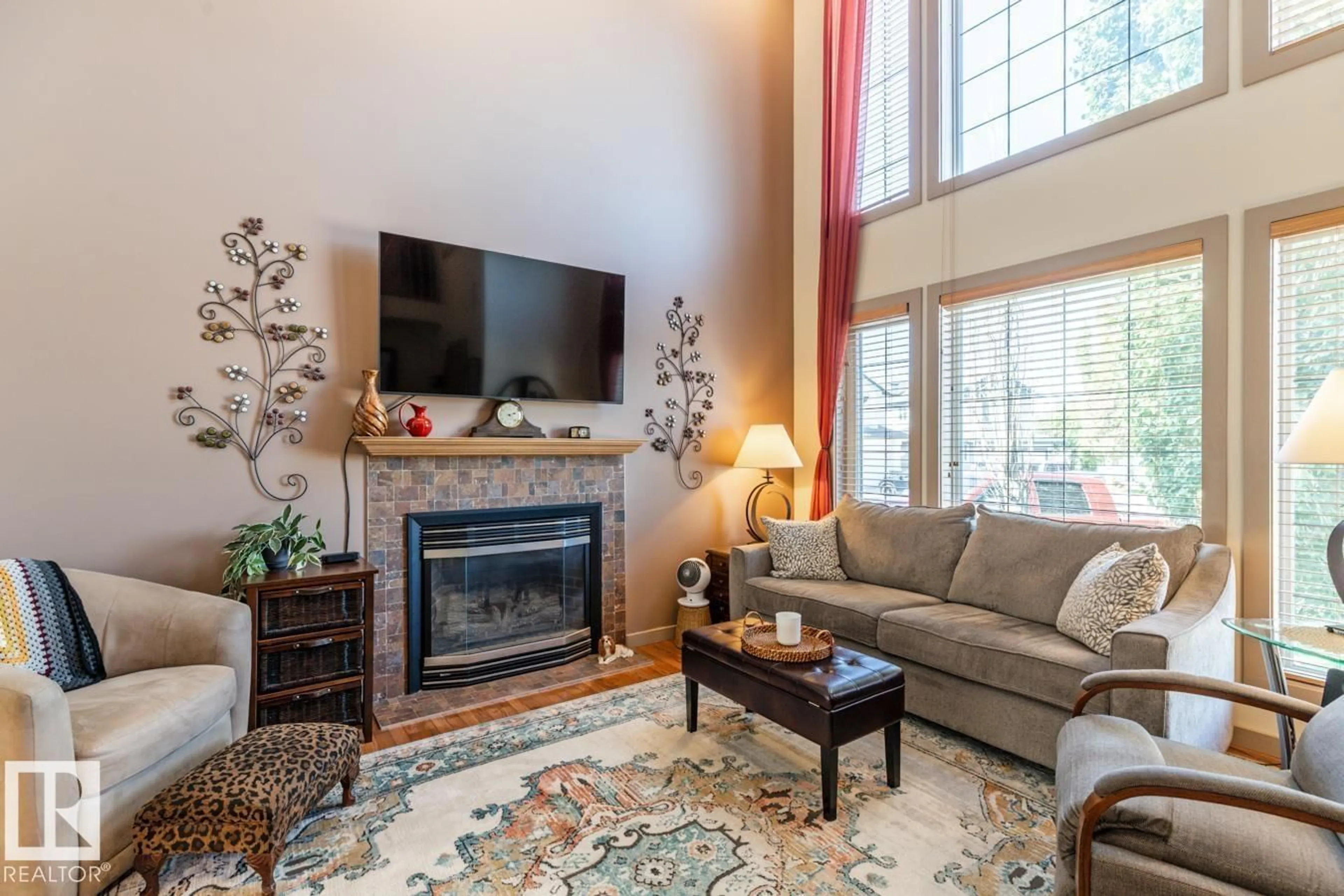 Living room with furniture, unknown for 3 PROMENADE PL, Beaumont Alberta T4X1R1