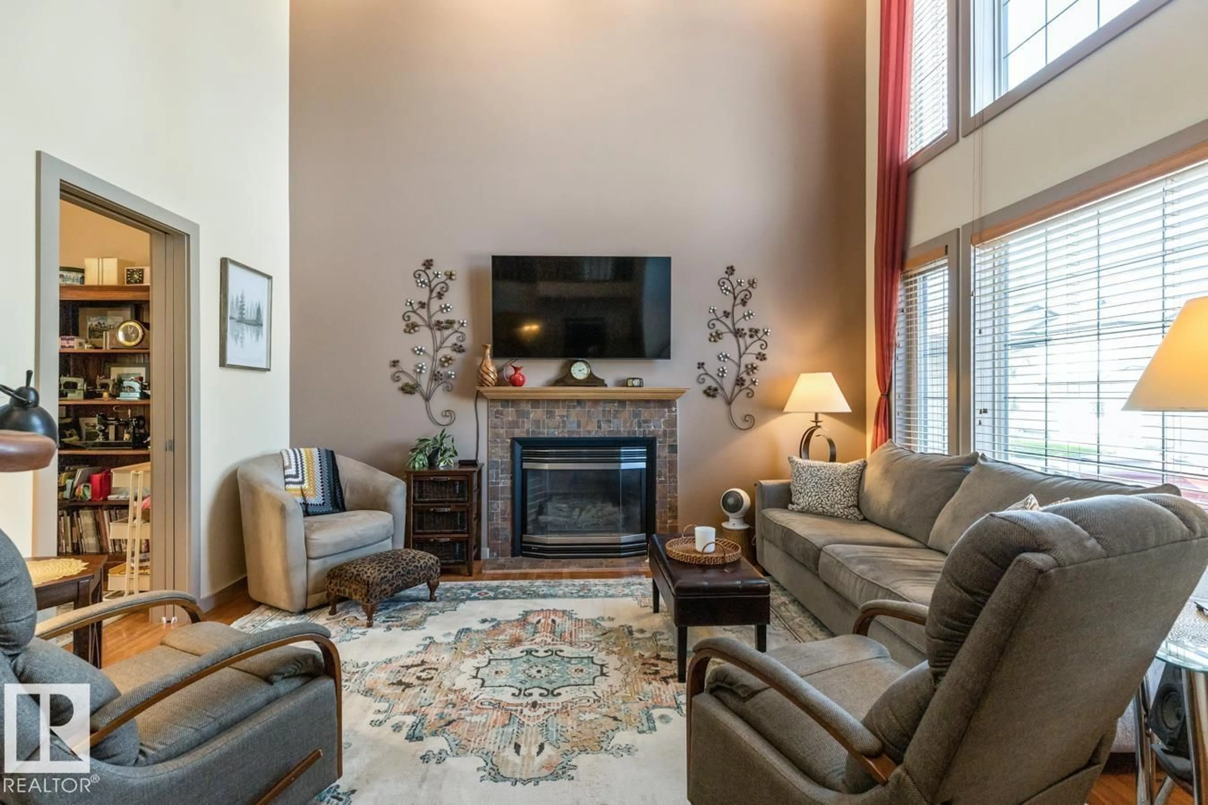 Living room with furniture, unknown for 3 PROMENADE PL, Beaumont Alberta T4X1R1