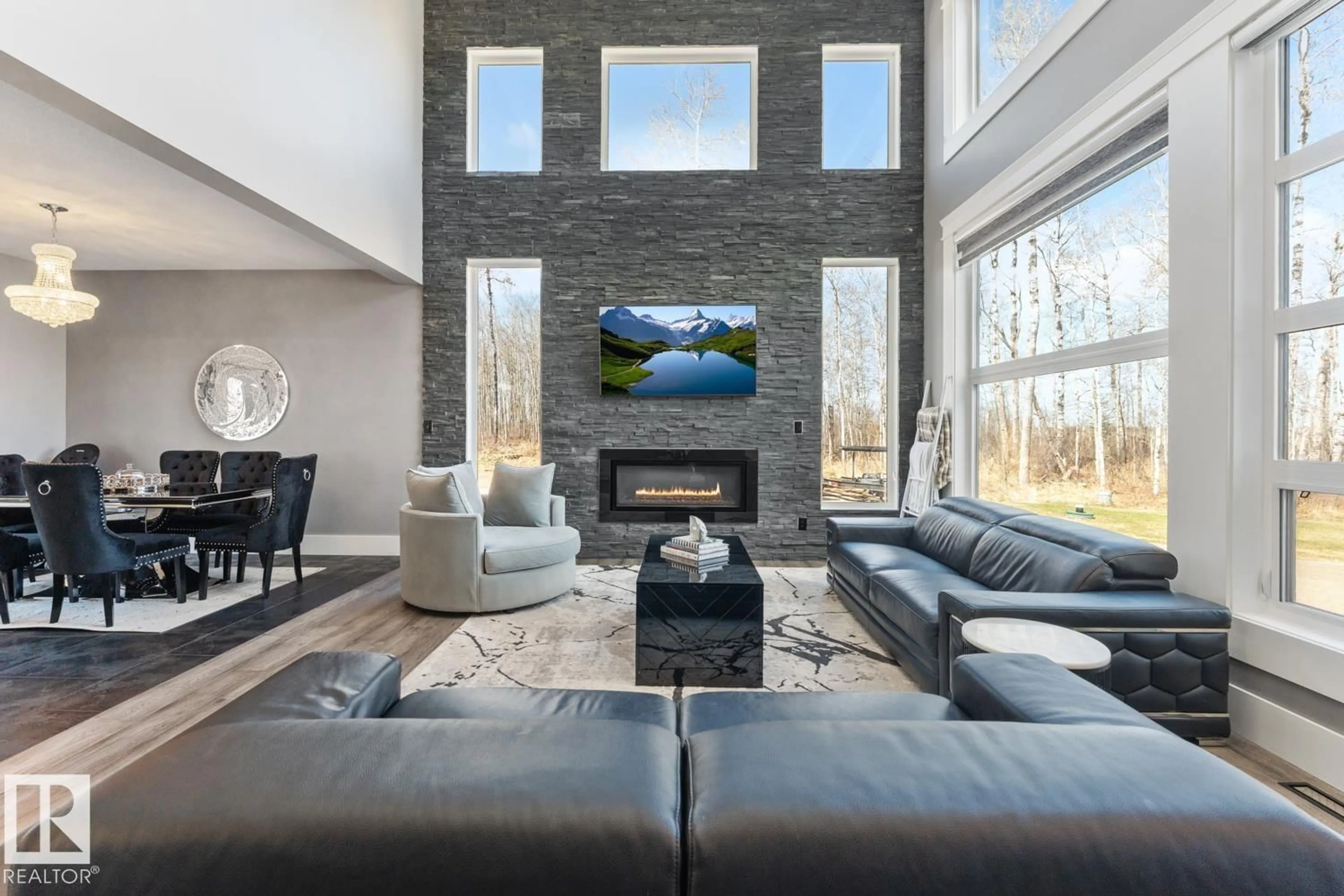 Living room with furniture, unknown for 125 42324 TWP 632 RD, Rural Bonnyville M.D. Alberta T9M1P2