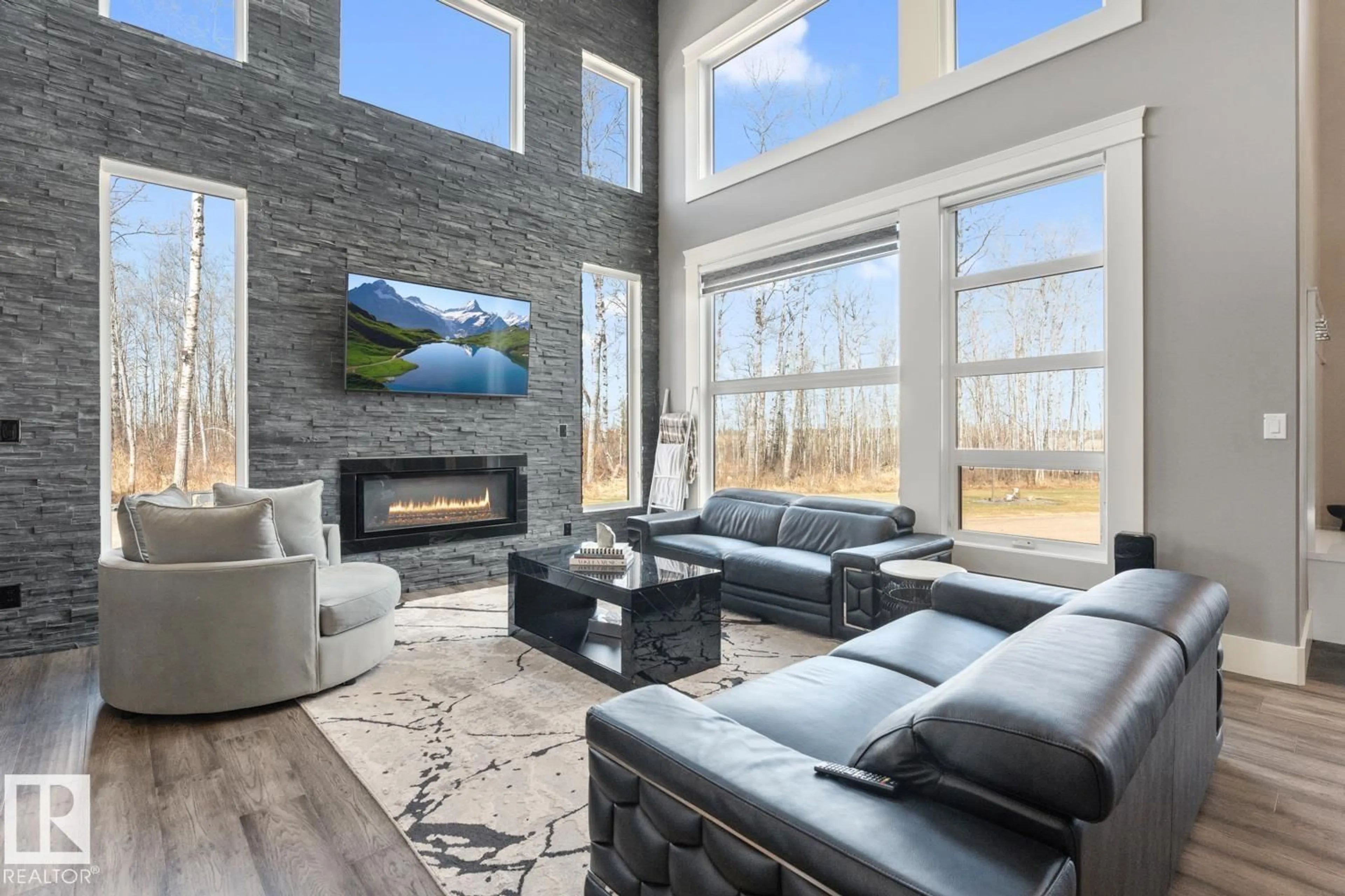 Living room with furniture, unknown for 125 42324 TWP 632 RD, Rural Bonnyville M.D. Alberta T9M1P2