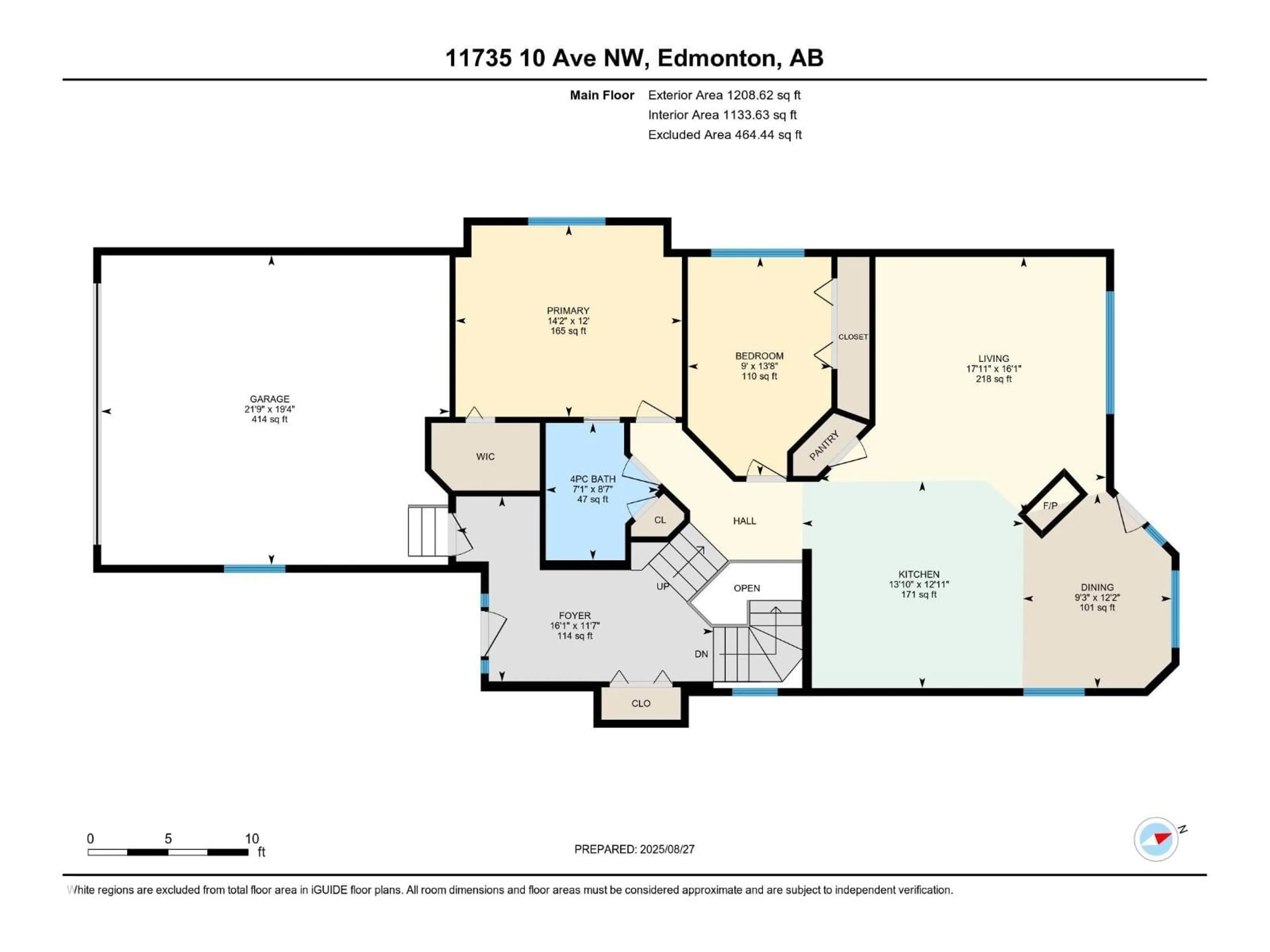 Floor plan for 11735 10 AV, Edmonton Alberta T6T7A6