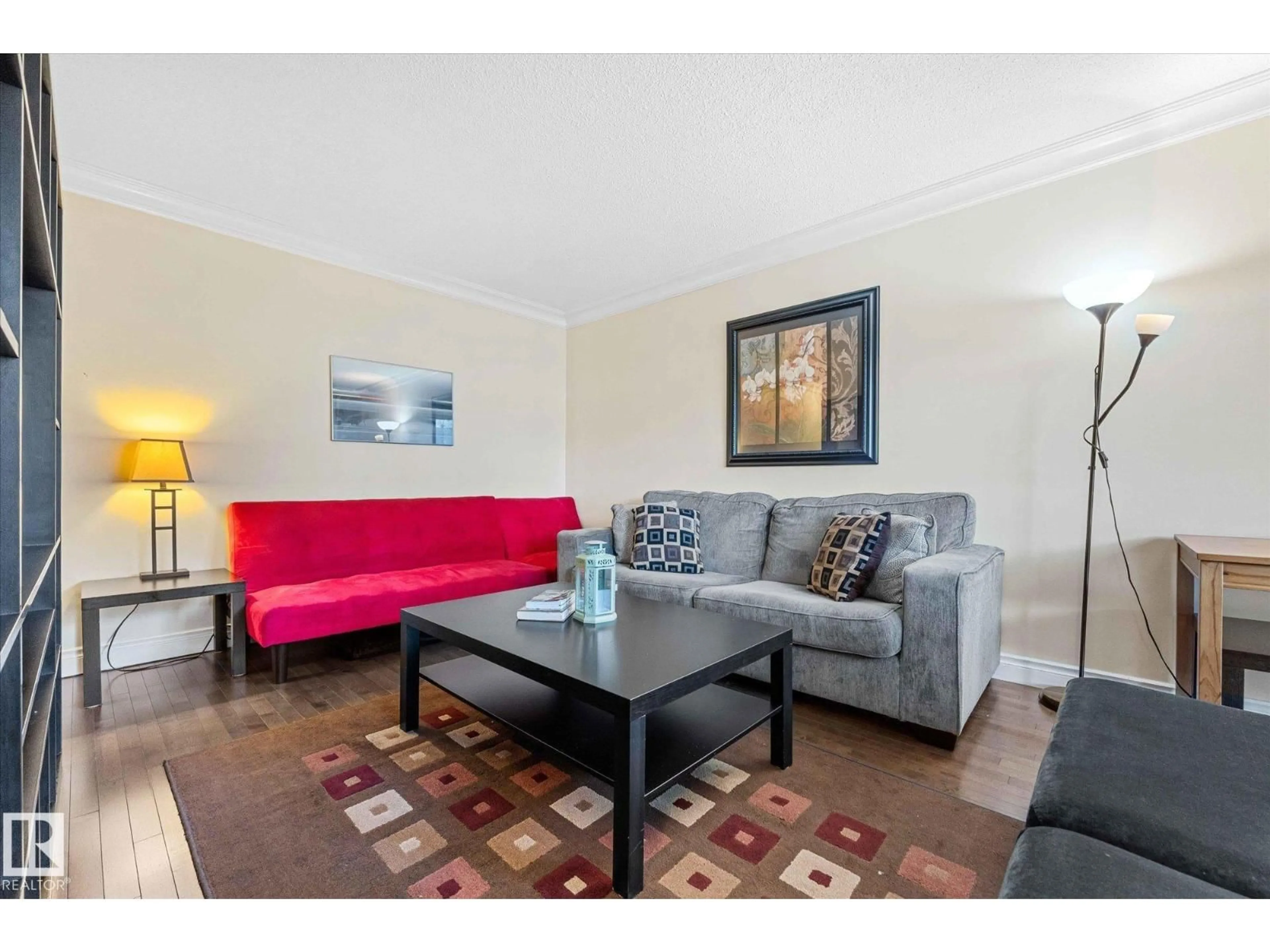 Living room with furniture, unknown for #204 - 10745 83 AV, Edmonton Alberta T6E2E5