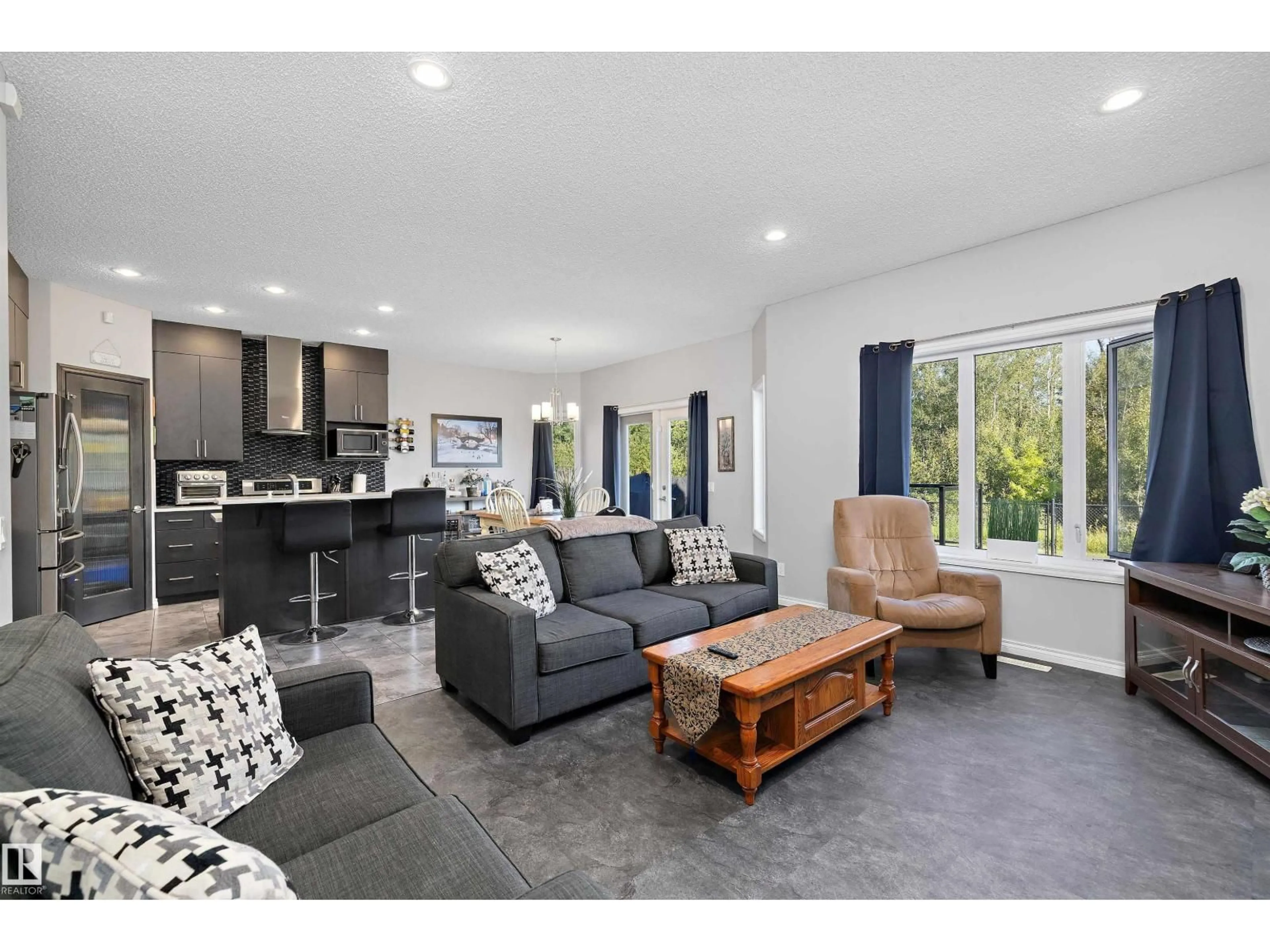 Living room with furniture, unknown for NW - 17312 126 ST, Edmonton Alberta T5X0J9