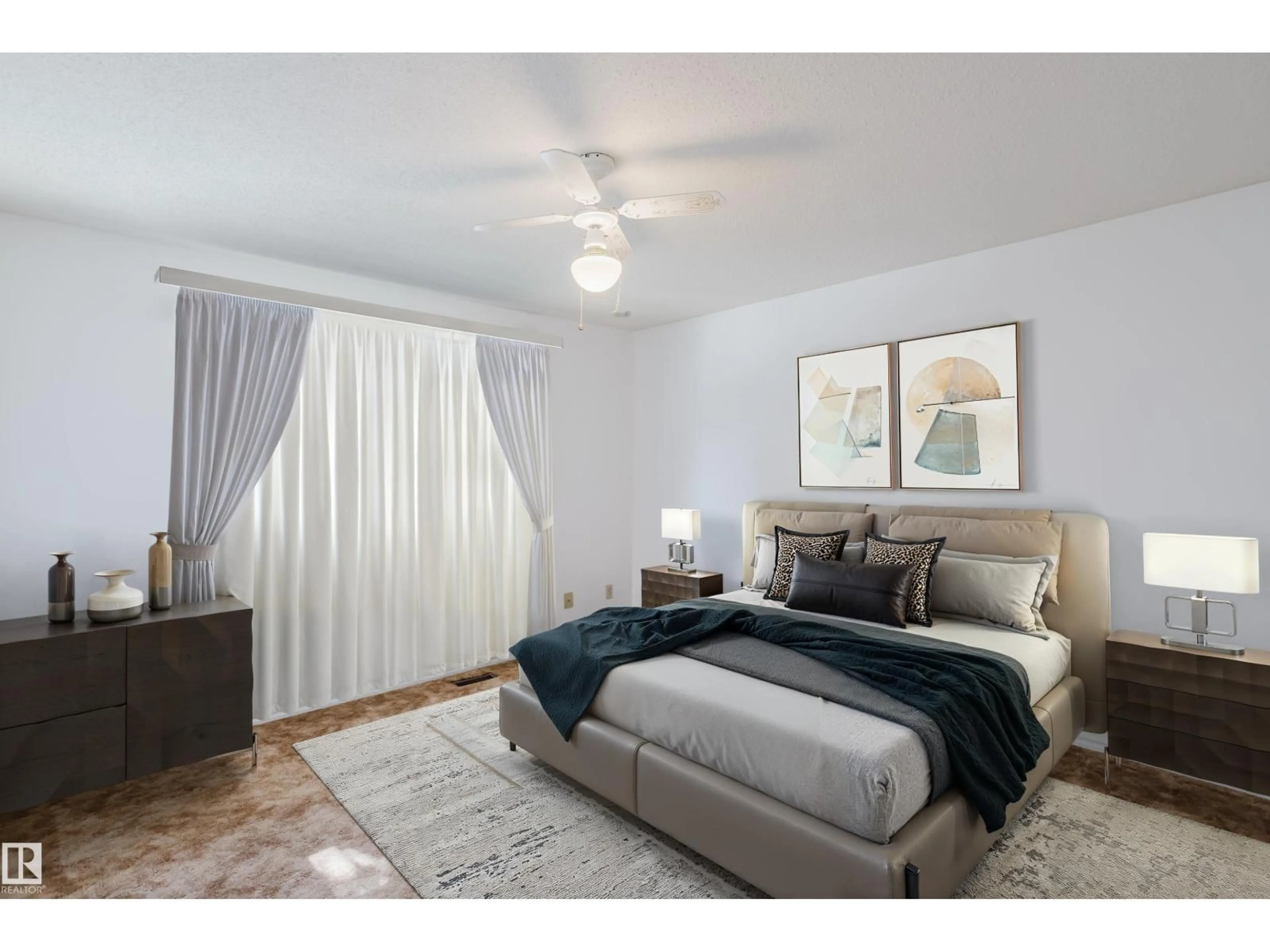 Bedroom with bed, unknown for 4102 43A AV, Leduc Alberta T9E6Z6