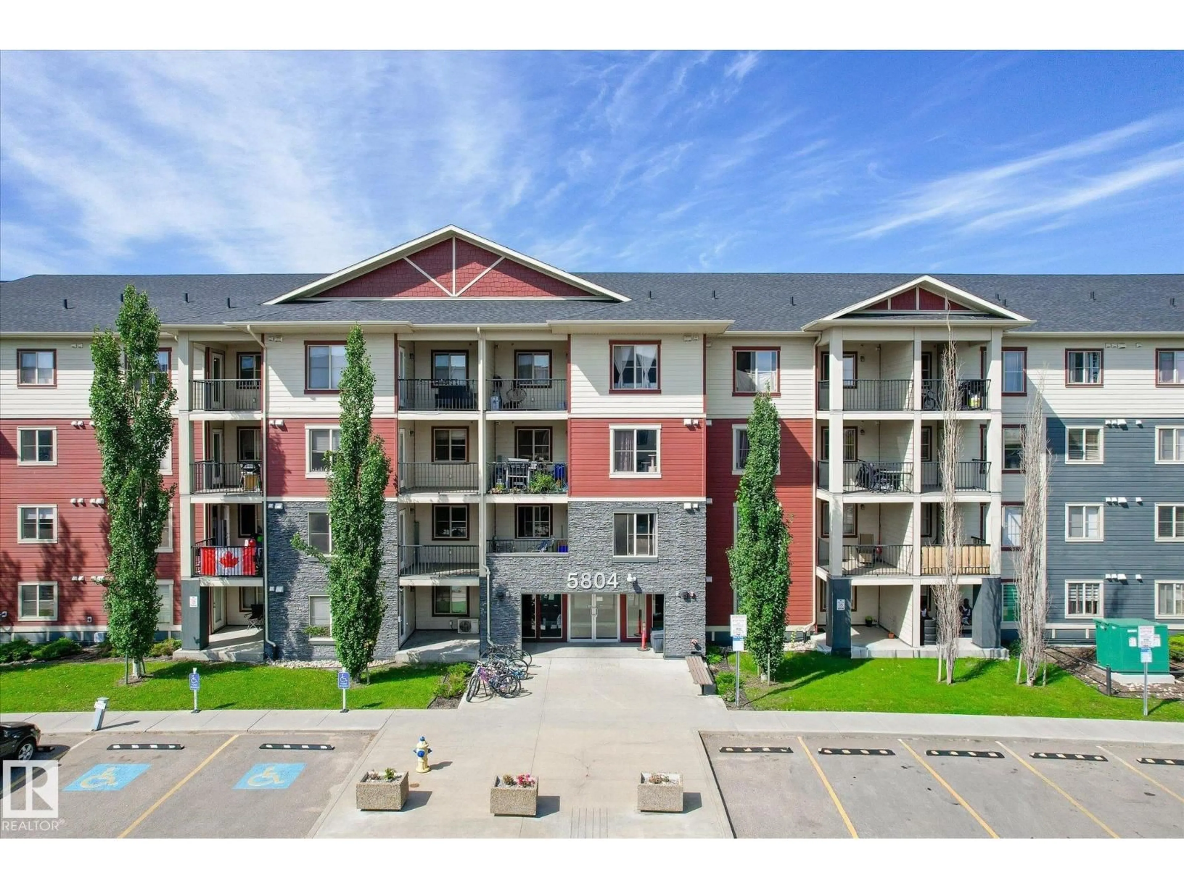 A pic from outside/outdoor area/front of a property/back of a property/a pic from drone, unknown for #204 - 5804 MULLEN PL, Edmonton Alberta T6R0W3