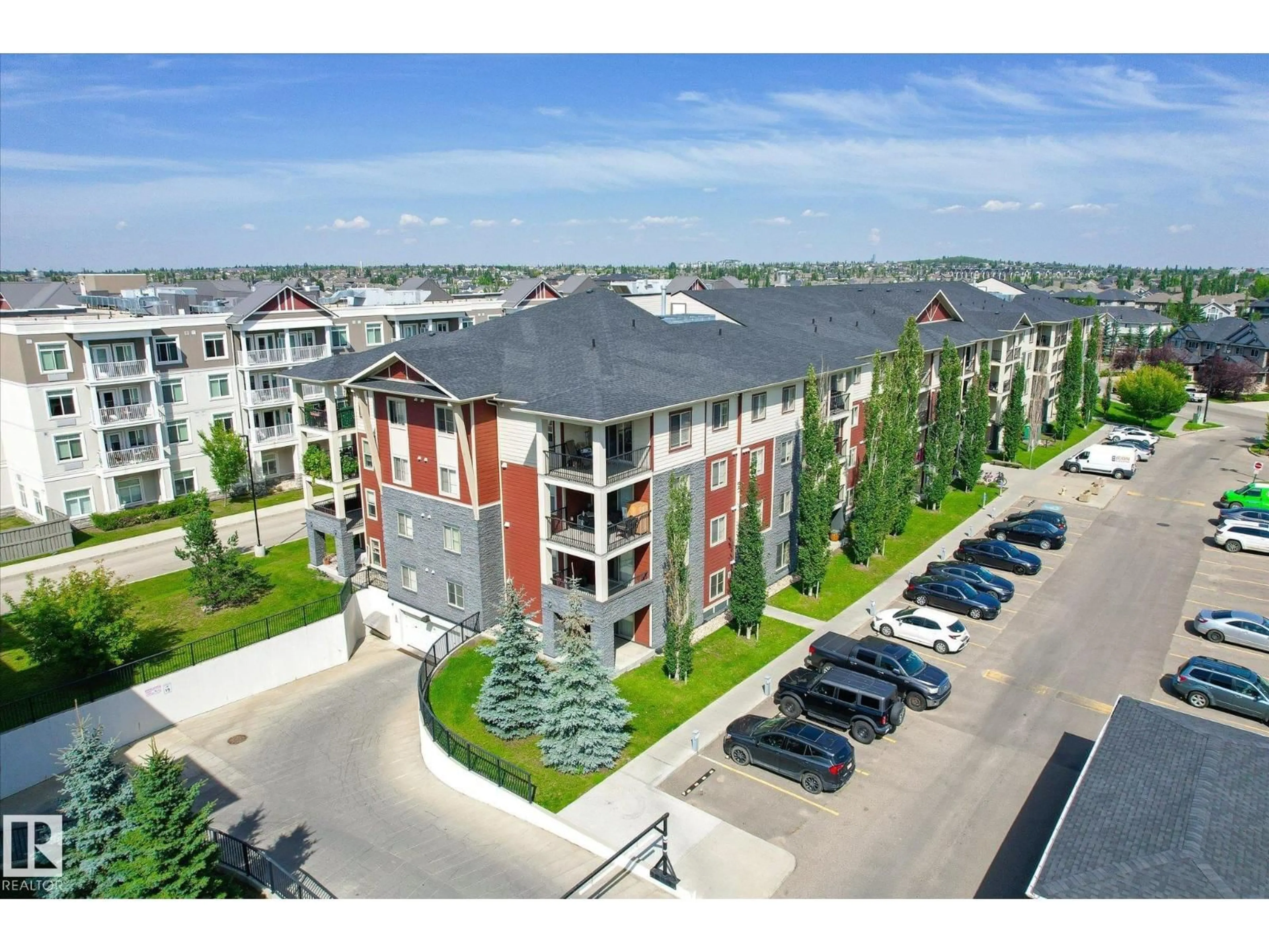 A pic from outside/outdoor area/front of a property/back of a property/a pic from drone, unknown for #204 - 5804 MULLEN PL, Edmonton Alberta T6R0W3