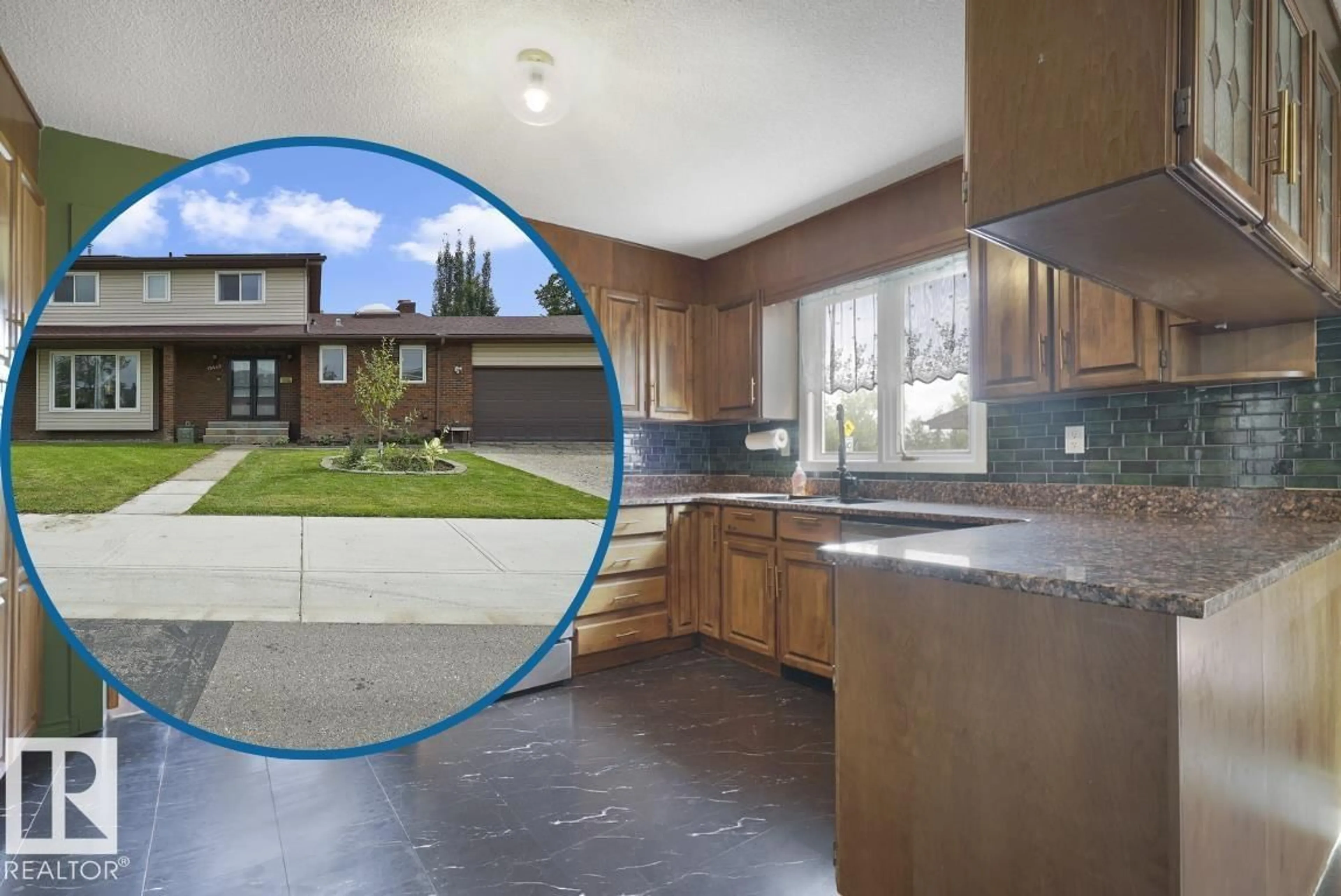 Open concept kitchen, unknown for 15447 103 ST, Edmonton Alberta T5X4K7