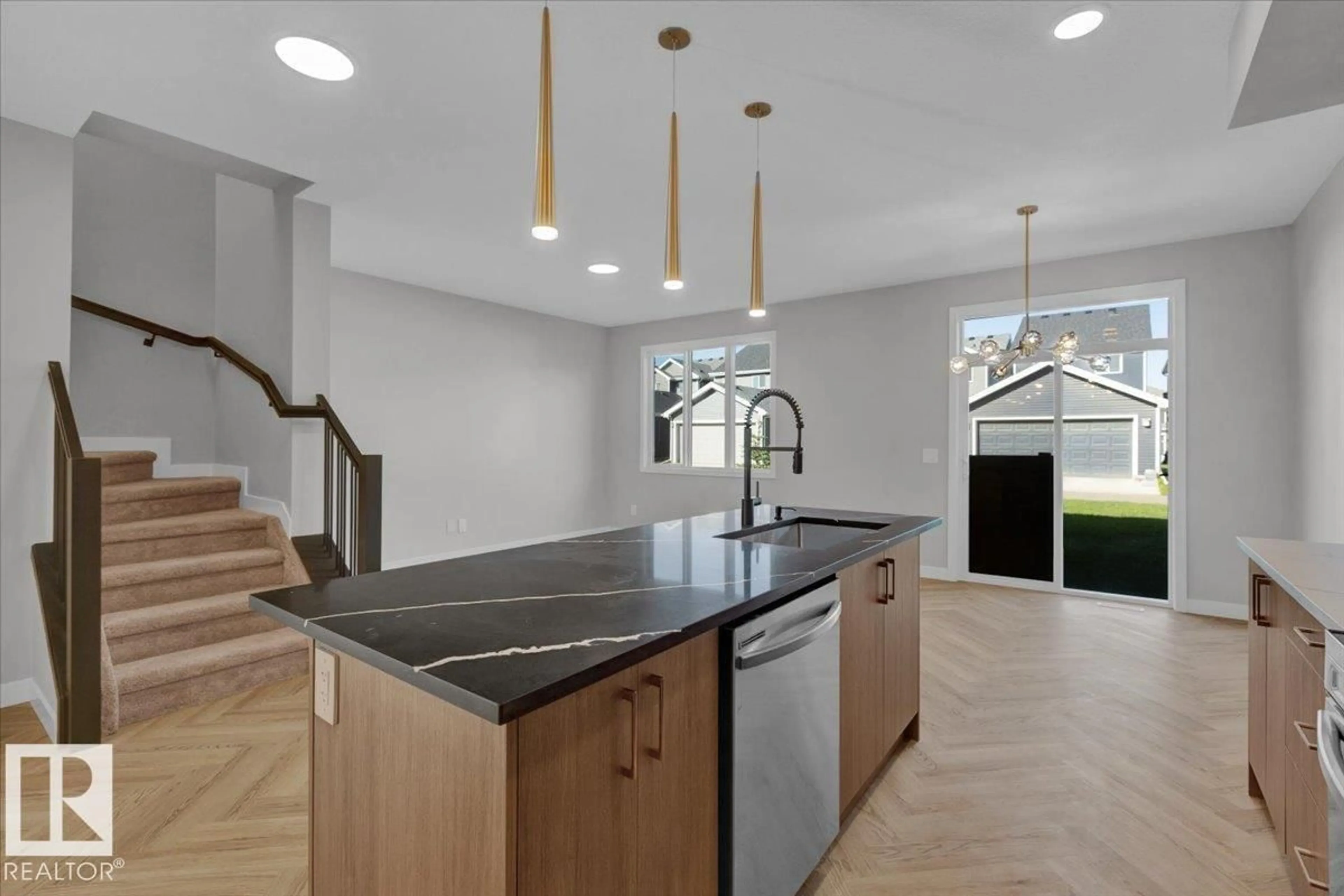 Open concept kitchen, unknown for SW - 8236 KIRIAK LO, Edmonton Alberta T6W4R4