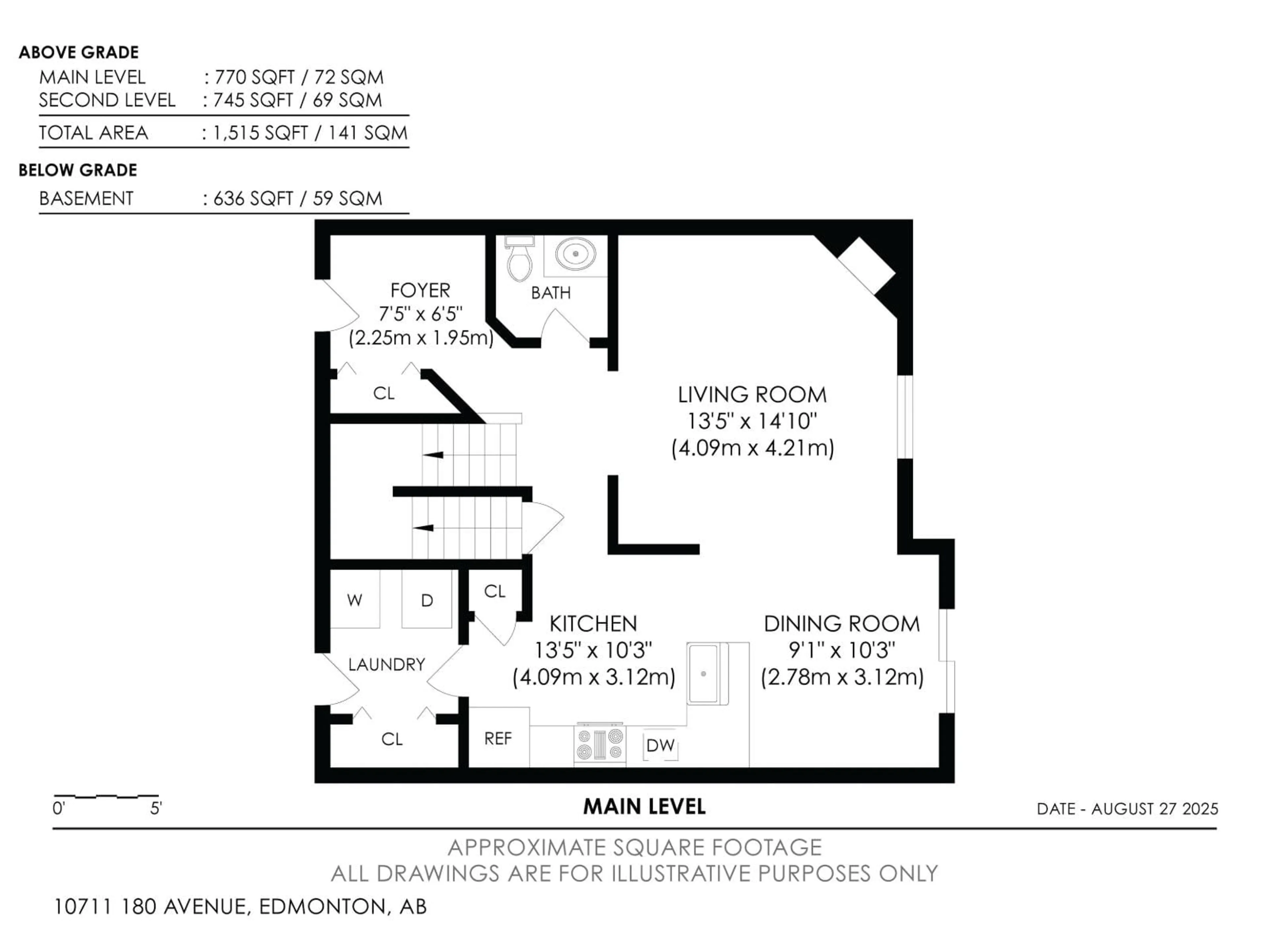 Floor plan for NW - 10711 180 AV, Edmonton Alberta T5X6C9